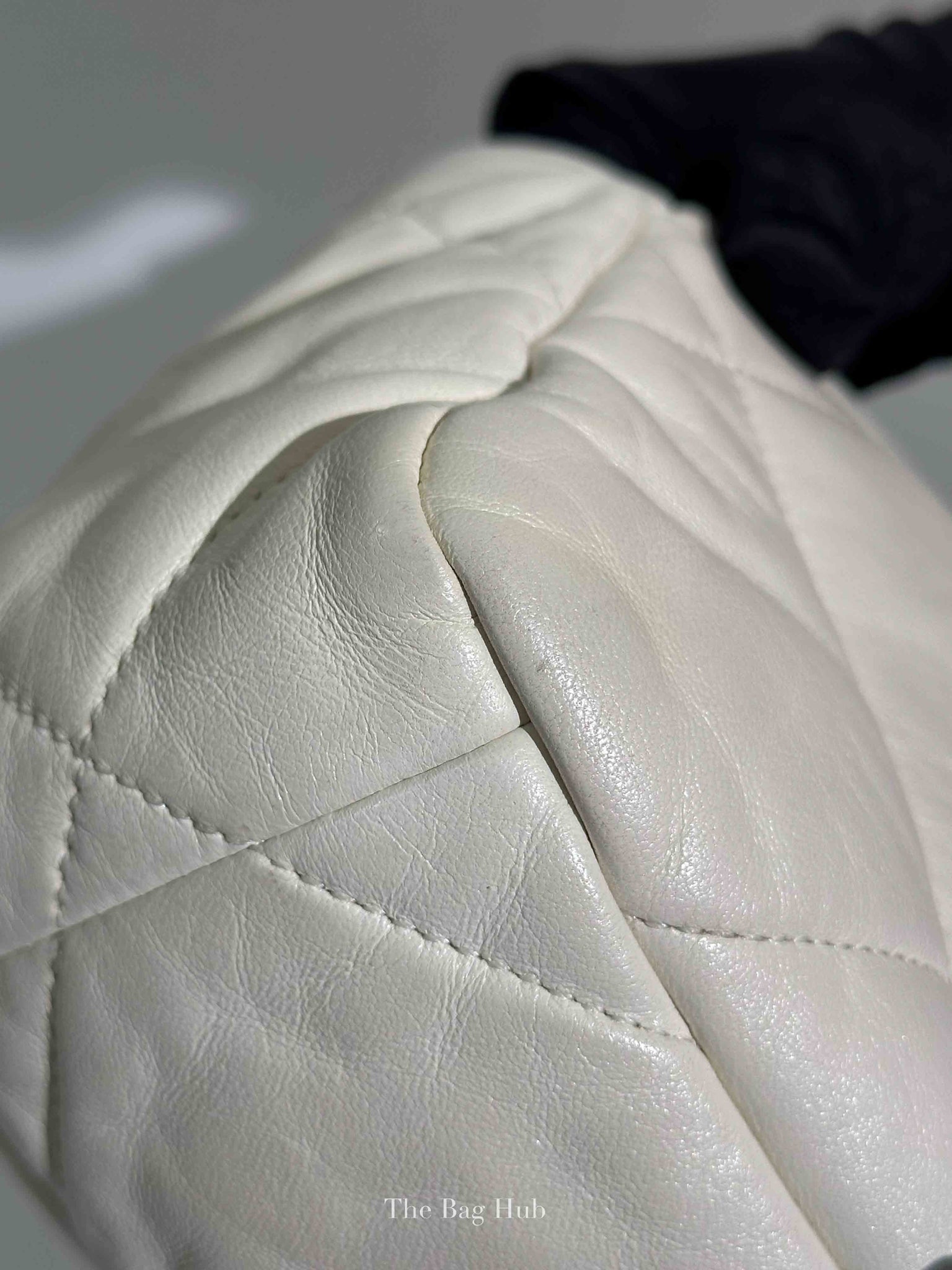 Chanel White Lambskin C19 Flap Bag