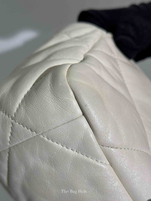 Chanel White Lambskin C19 Flap Bag