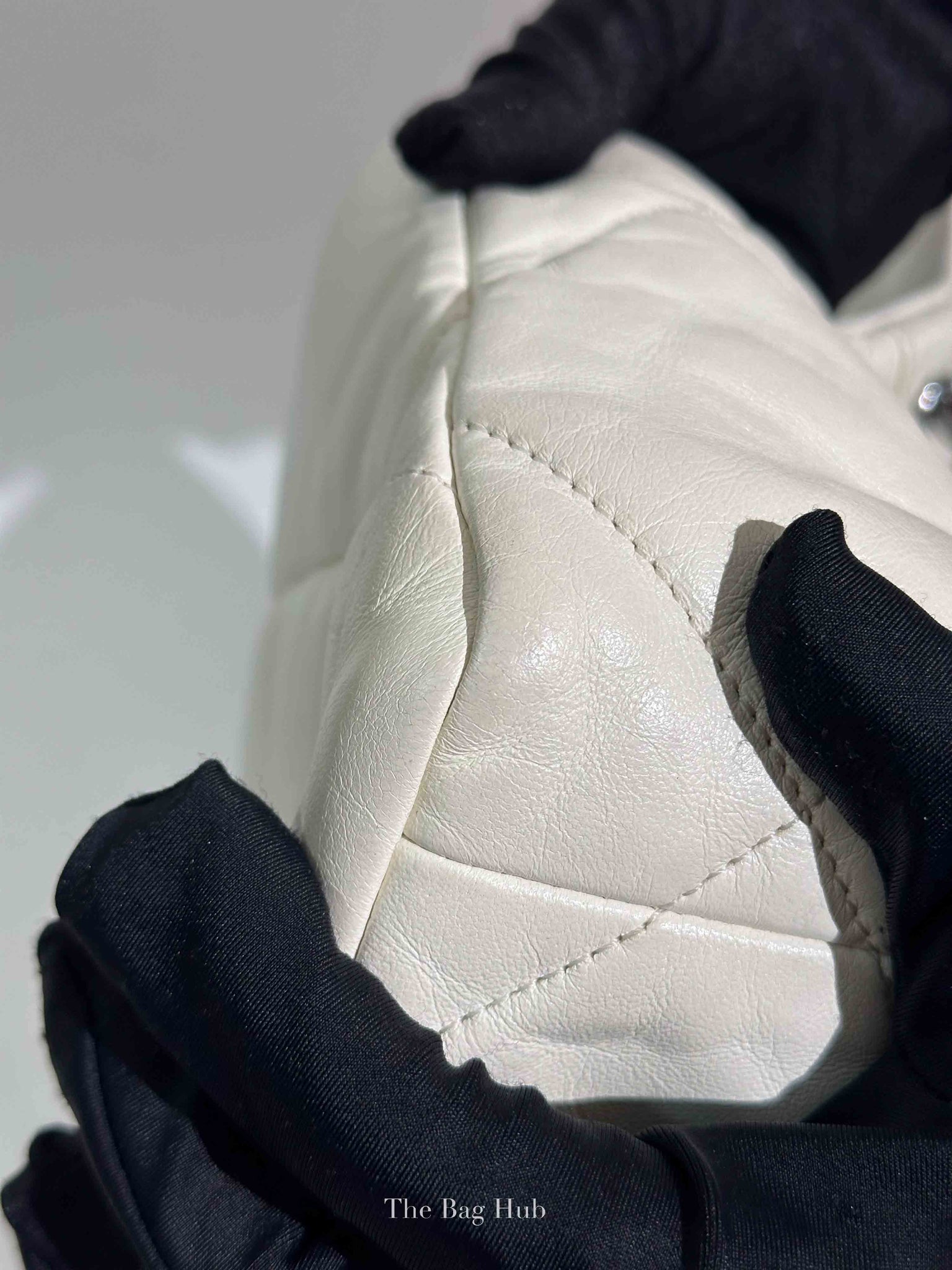 Chanel White Lambskin C19 Flap Bag