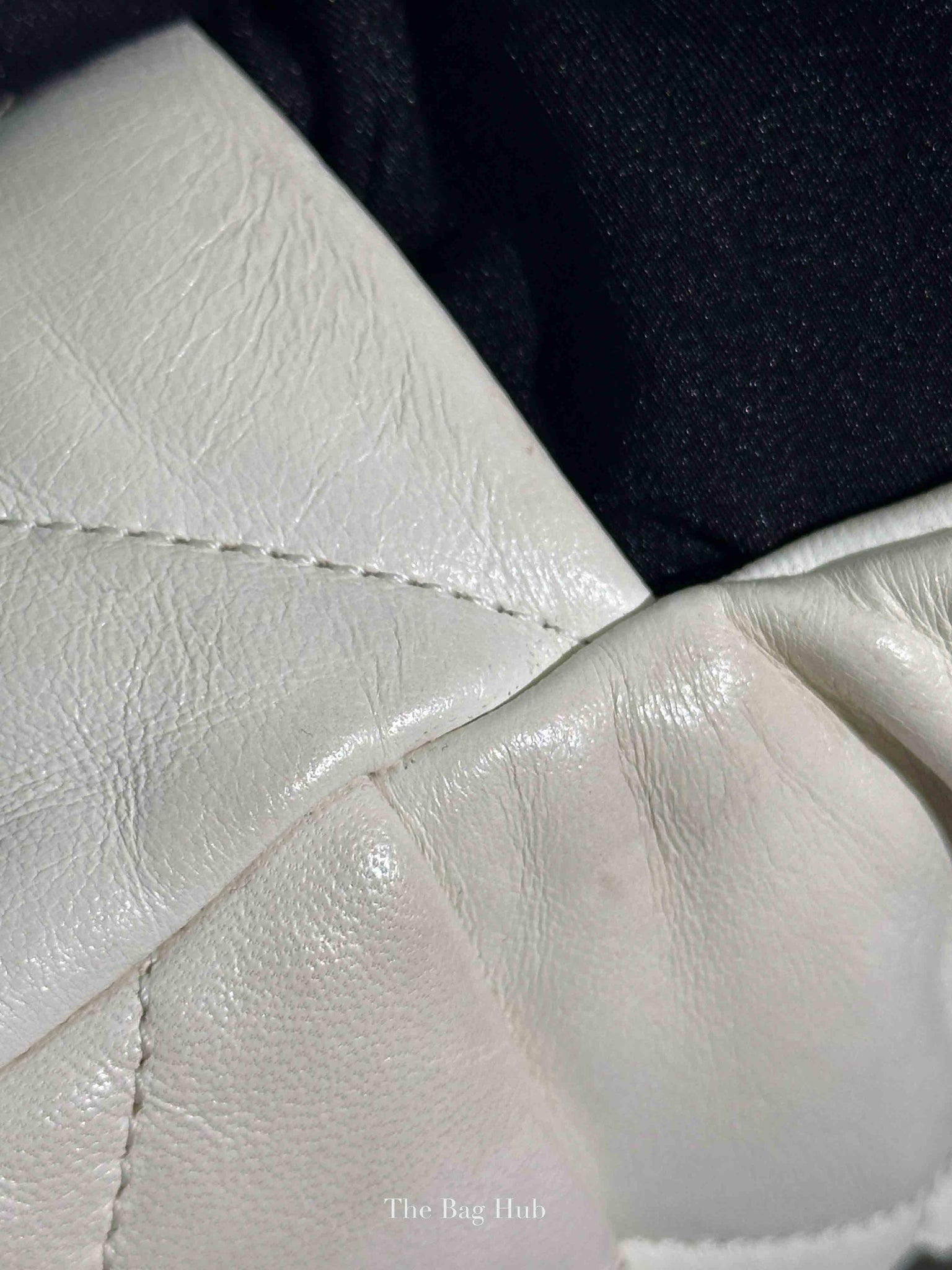 Chanel White Lambskin C19 Flap Bag