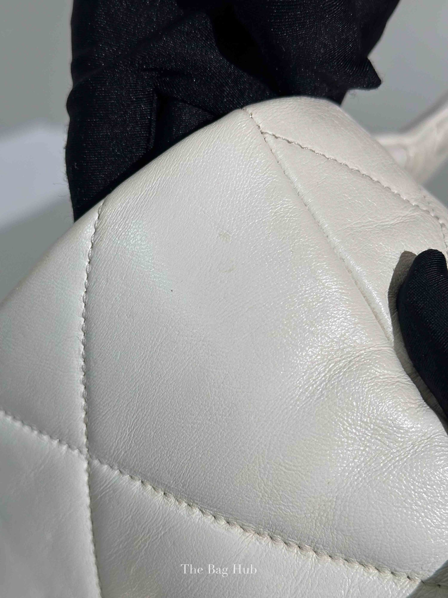 Chanel White Lambskin C19 Flap Bag