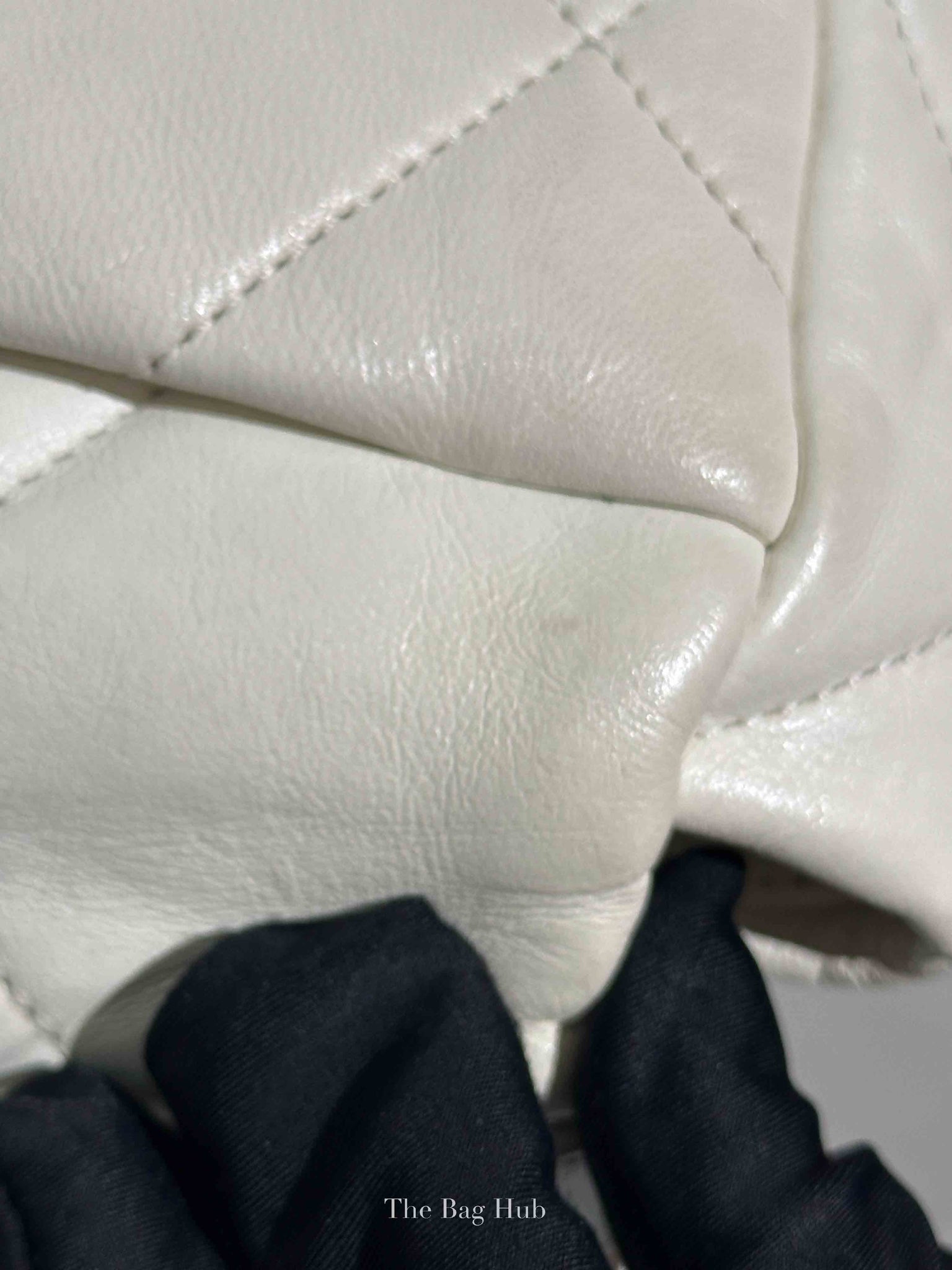 Chanel White Lambskin C19 Flap Bag