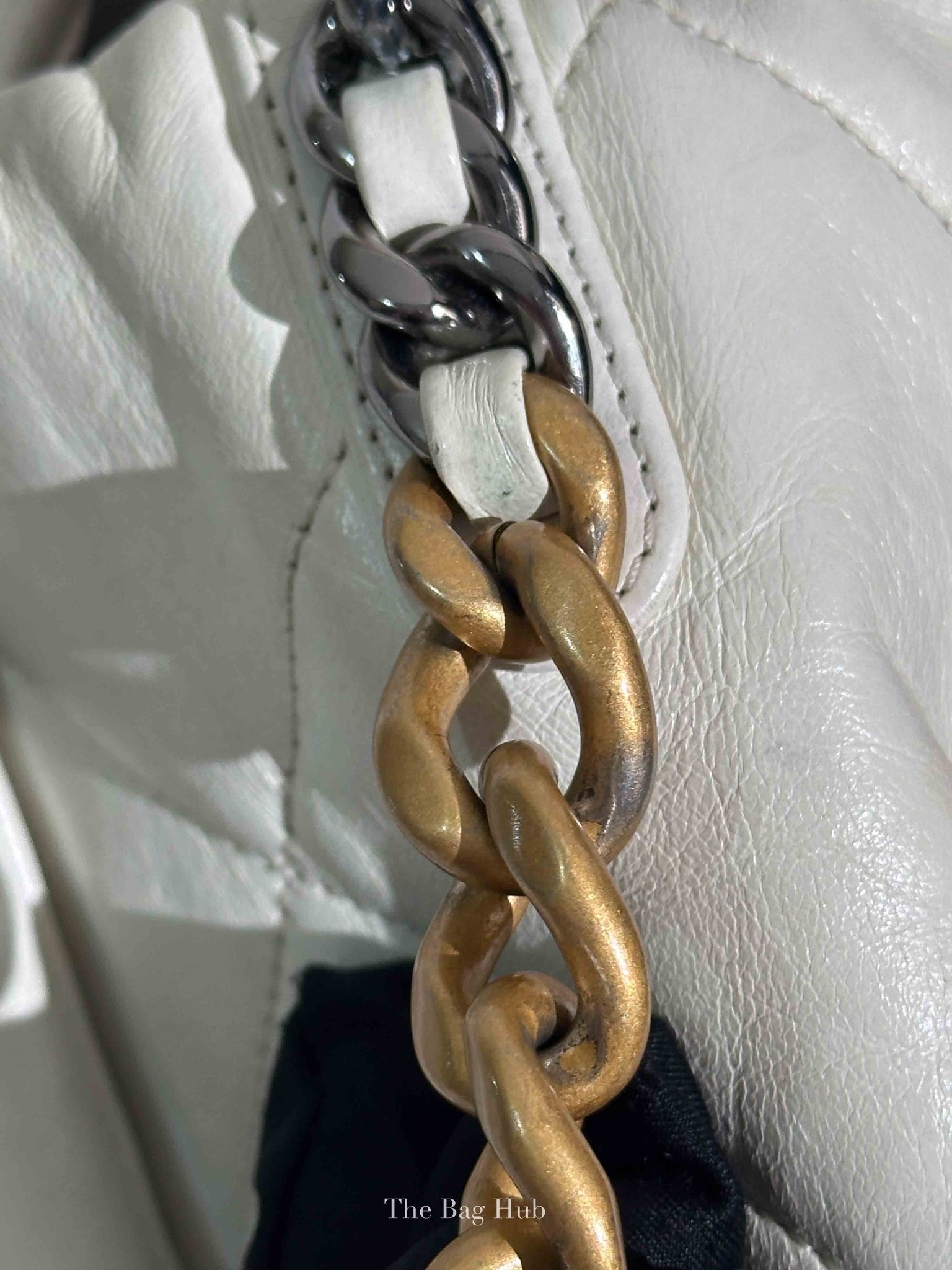 Chanel White Lambskin C19 Flap Bag