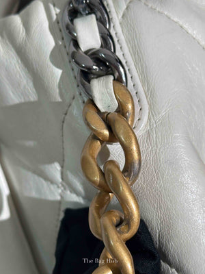 Chanel White Lambskin C19 Flap Bag