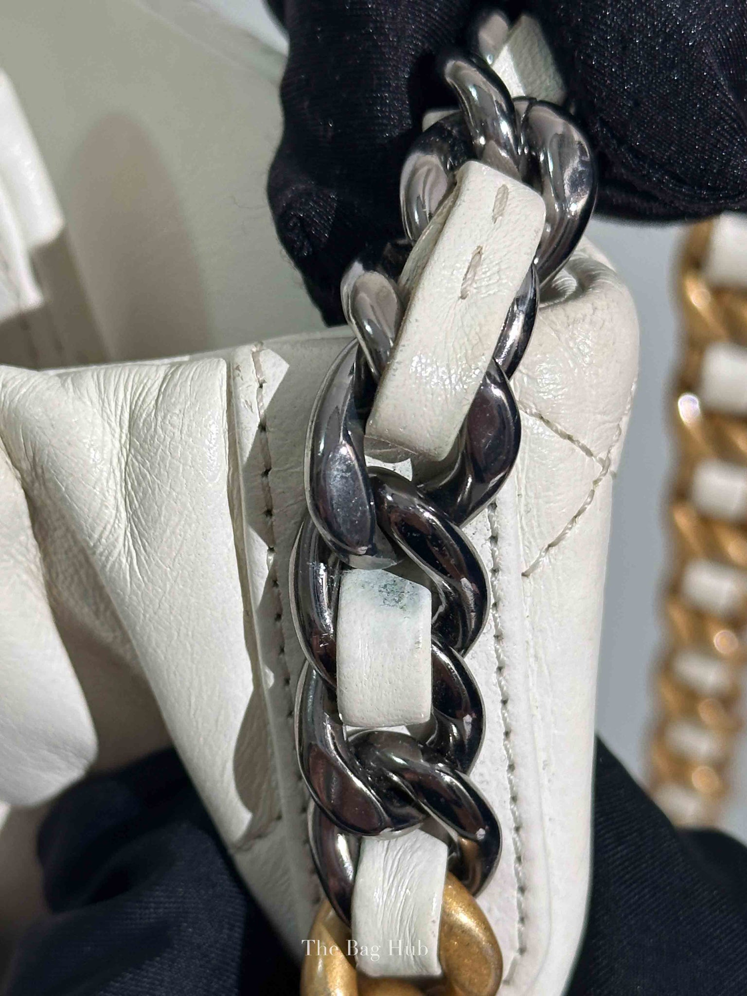 Chanel White Lambskin C19 Flap Bag