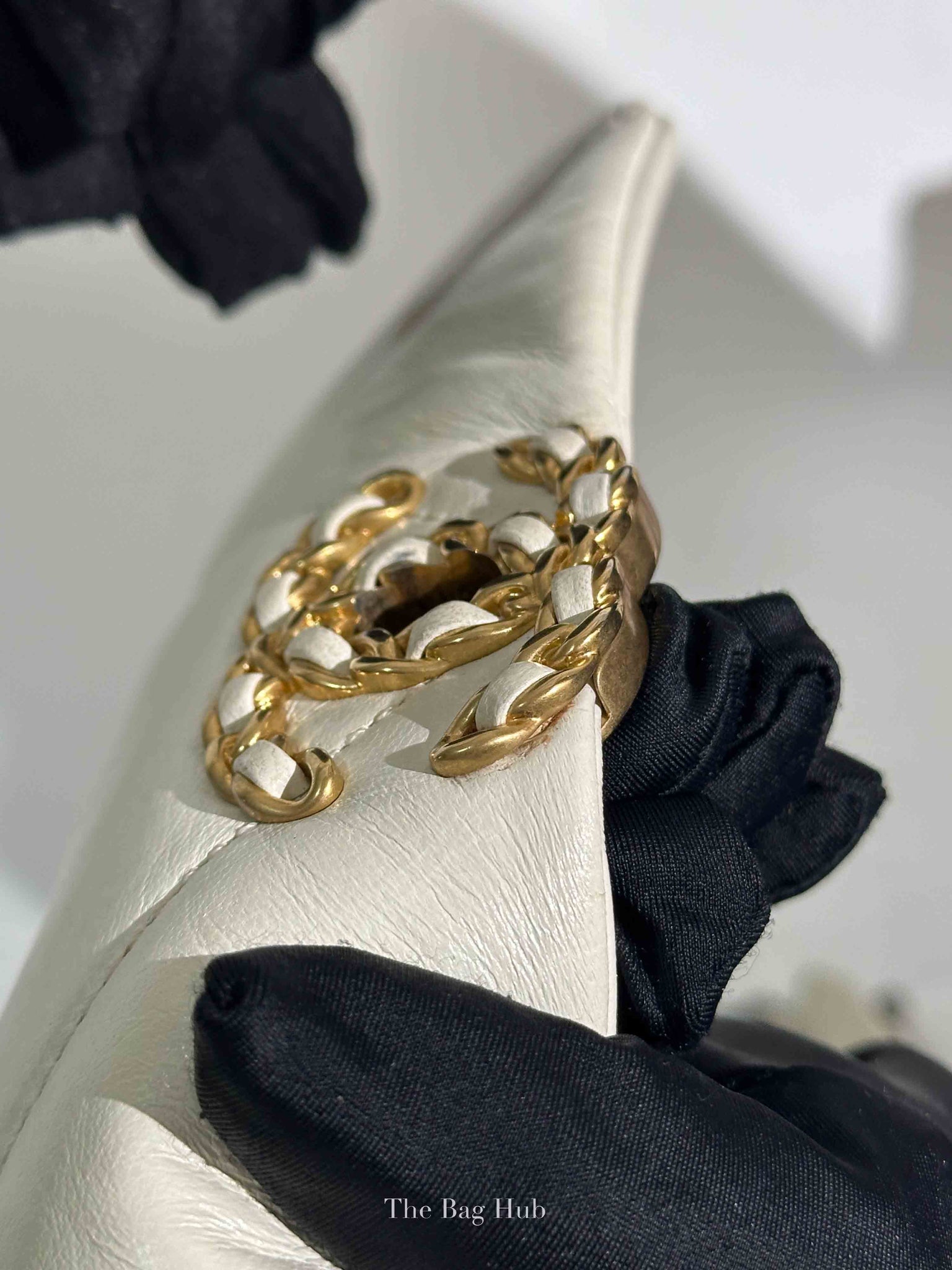 Chanel White Lambskin C19 Flap Bag