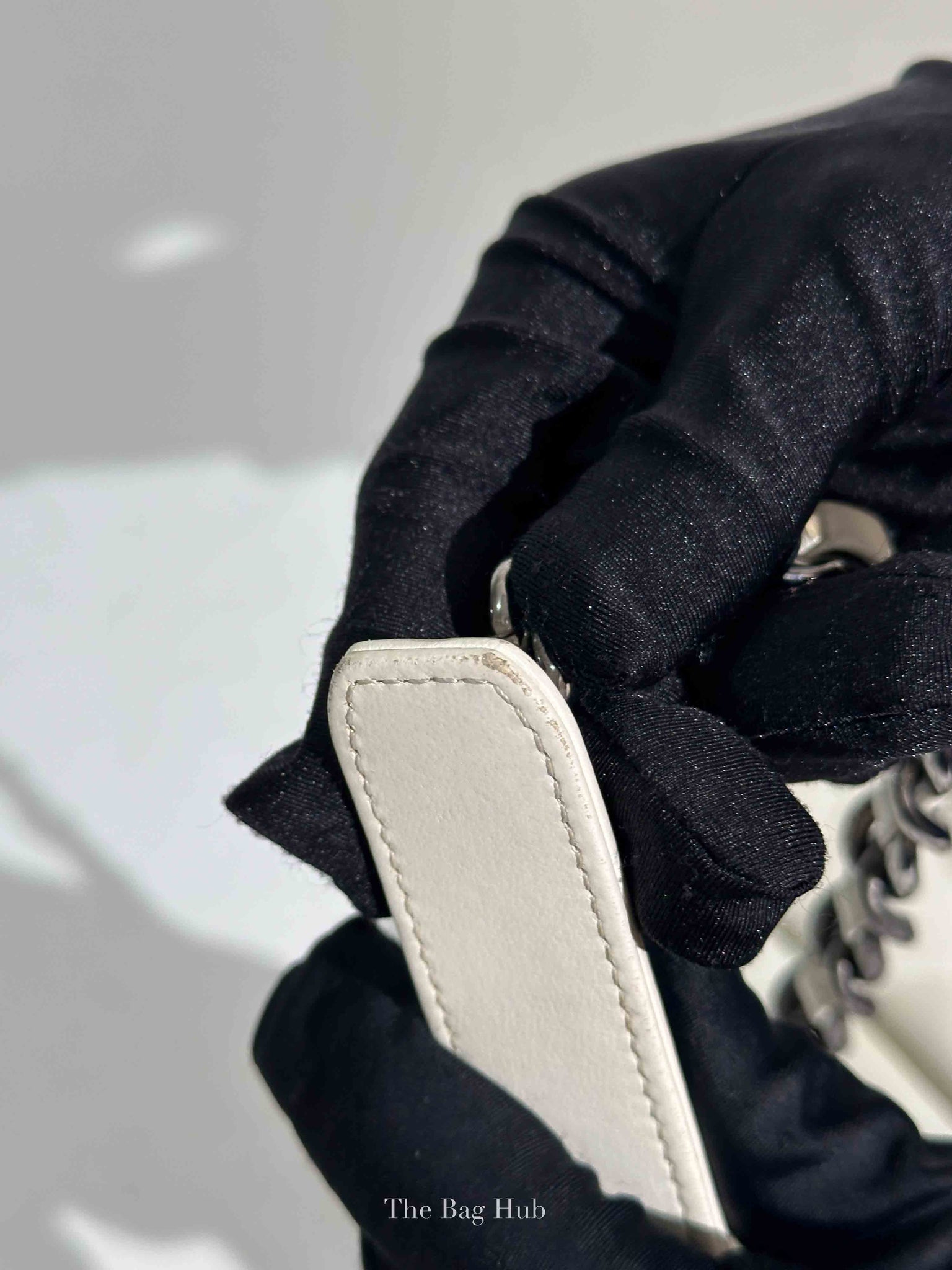 Chanel White Lambskin C19 Flap Bag