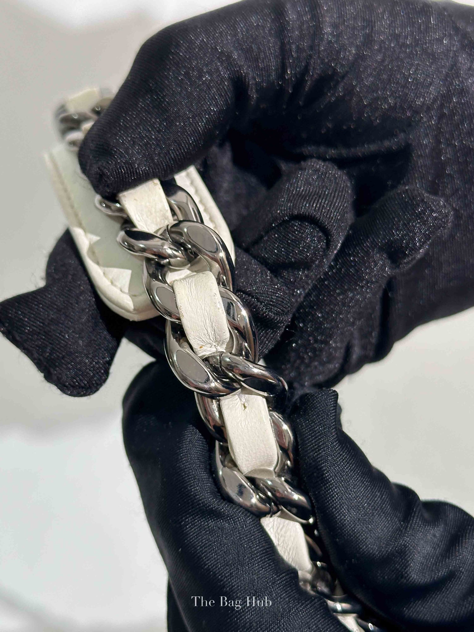 Chanel White Lambskin C19 Flap Bag
