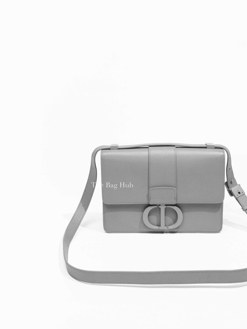 Dior Grey Grained Calfskin Ultra Matte 30 Montaigne Flap Bag
