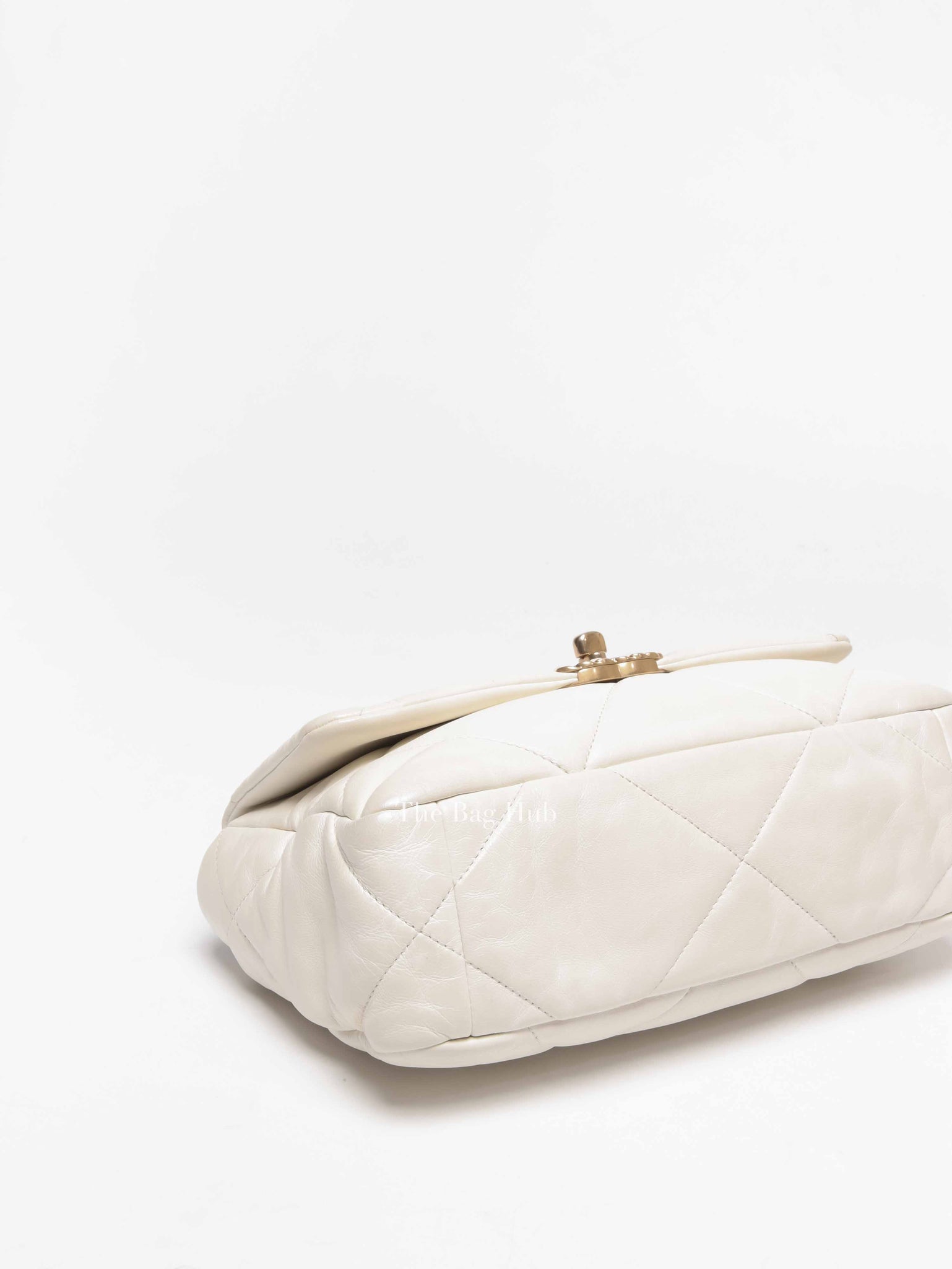 Chanel White Lambskin C19 Flap Bag