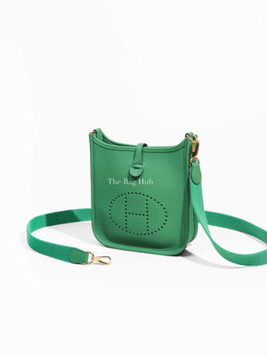 Hermes Vert Jade Taurillon Clemence Evelyne TPM
