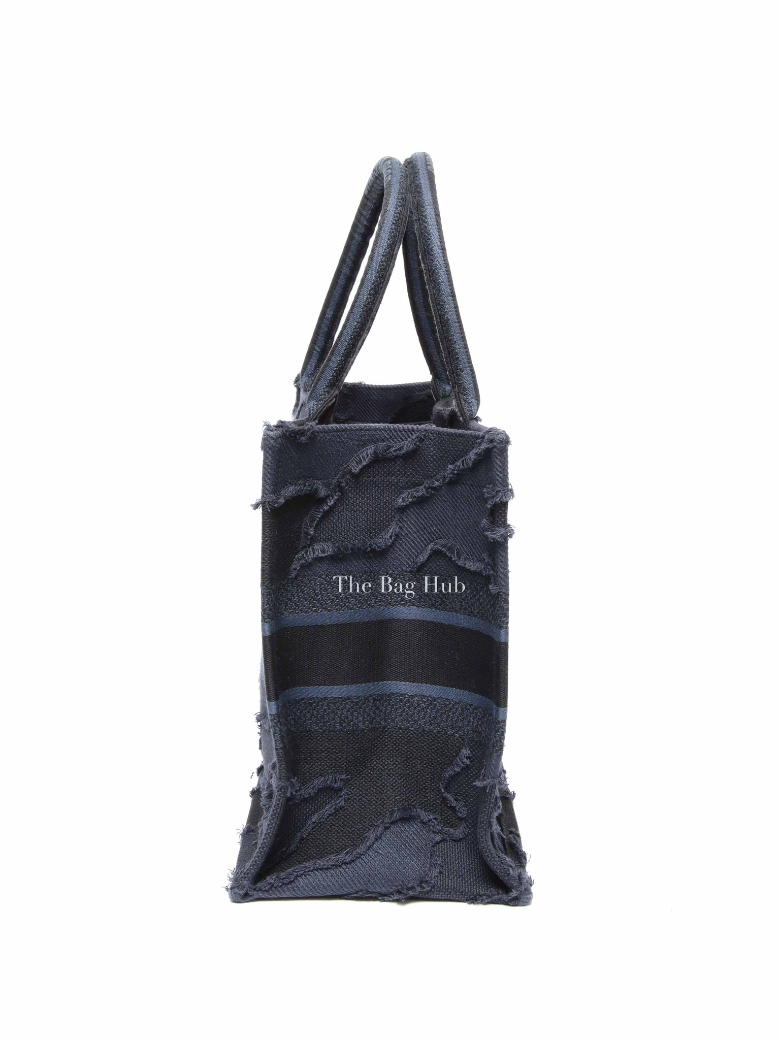Christian Dior Blue/Black Camouflage Embroidered Canvas Medium Book Tote