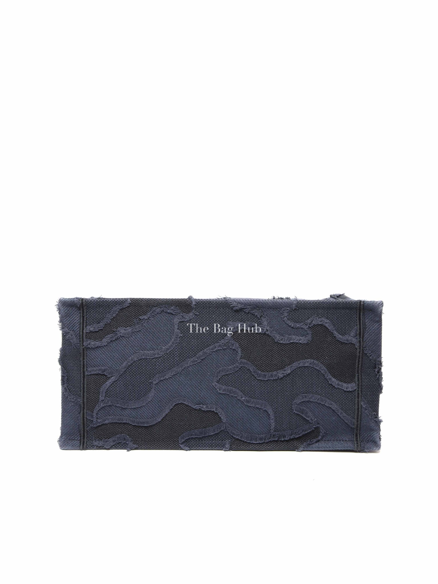 Christian Dior Blue/Black Camouflage Embroidered Canvas Medium Book Tote