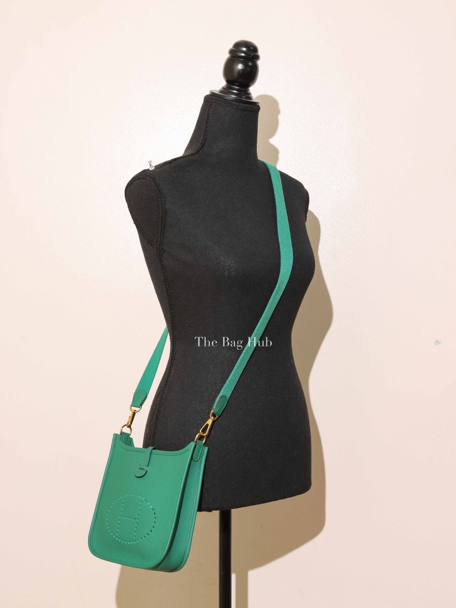 Hermes Vert Jade Taurillon Clemence Evelyne TPM