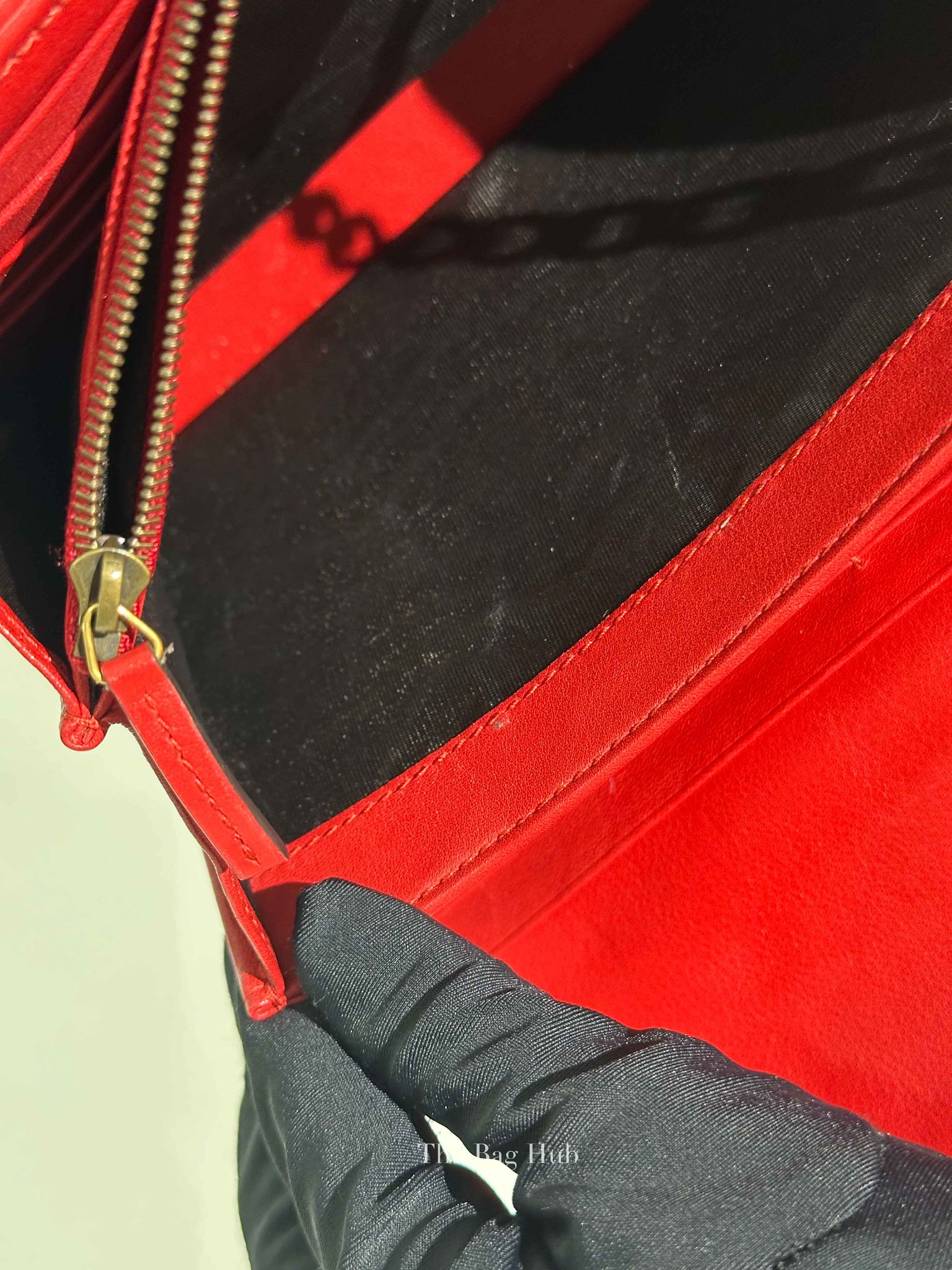 Gucci Red Matelasse Chevron GG Marmont Super Mini Bag