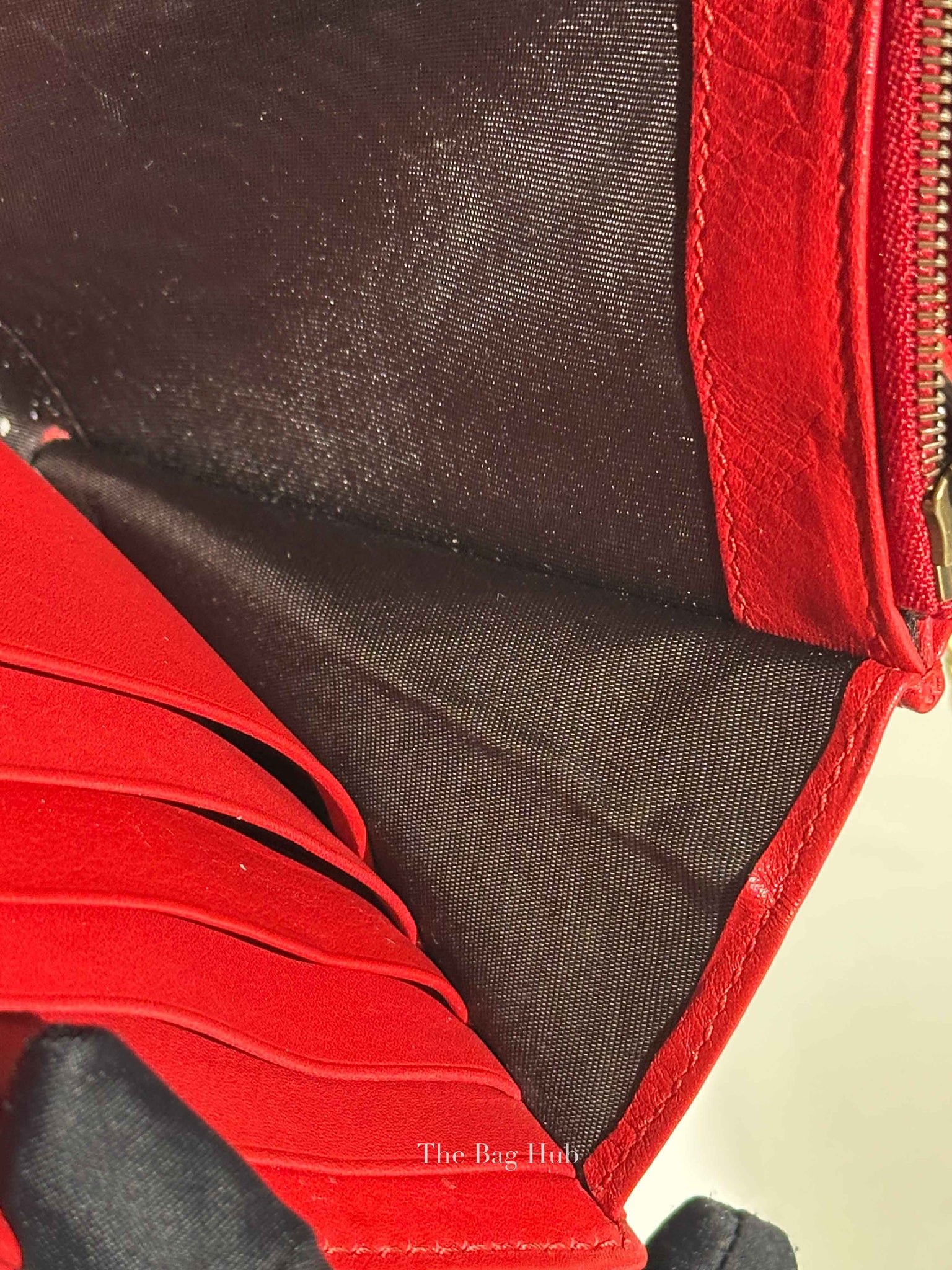 Gucci Red Matelasse Chevron GG Marmont Super Mini Bag