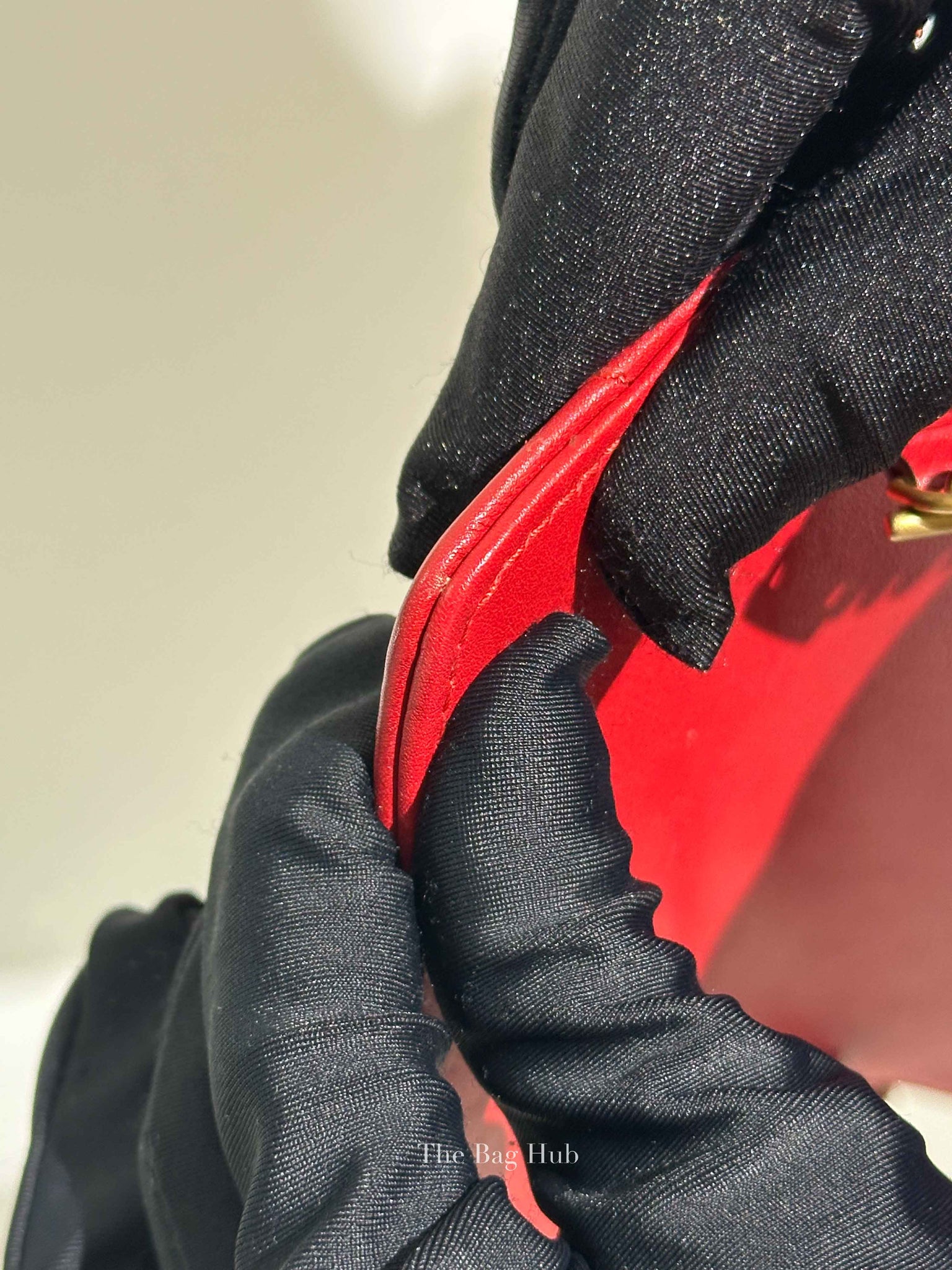Gucci Red Matelasse Chevron GG Marmont Super Mini Bag