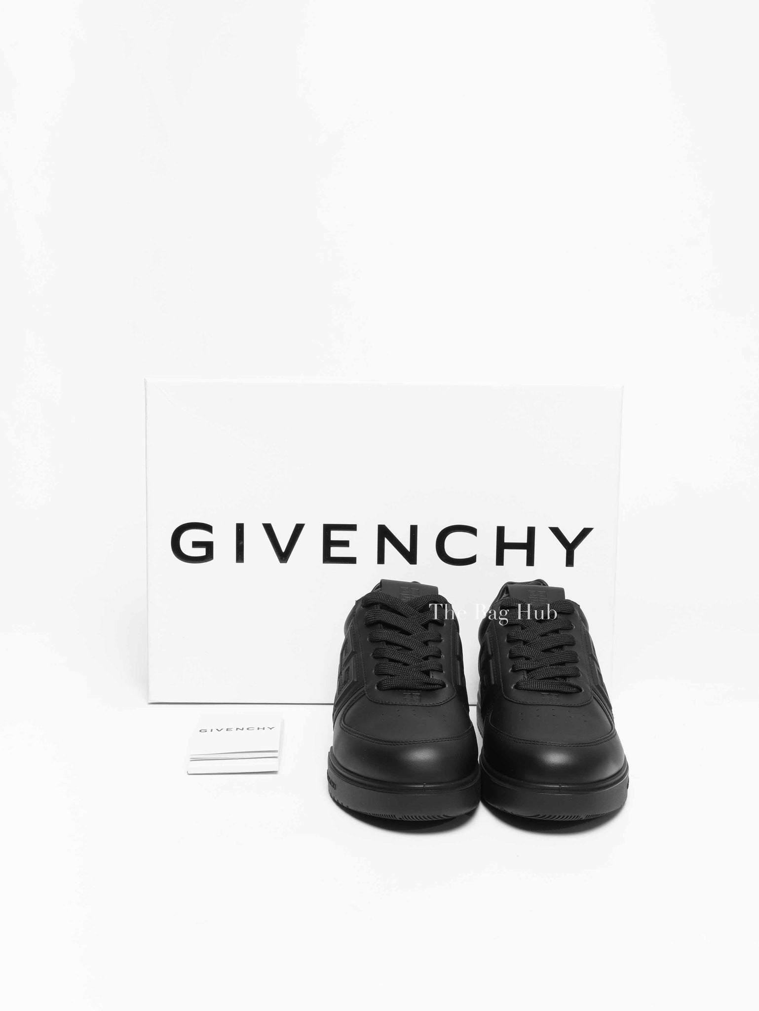 Givenchy Black Leather G4 Low Top Womens Sneakers Size 37