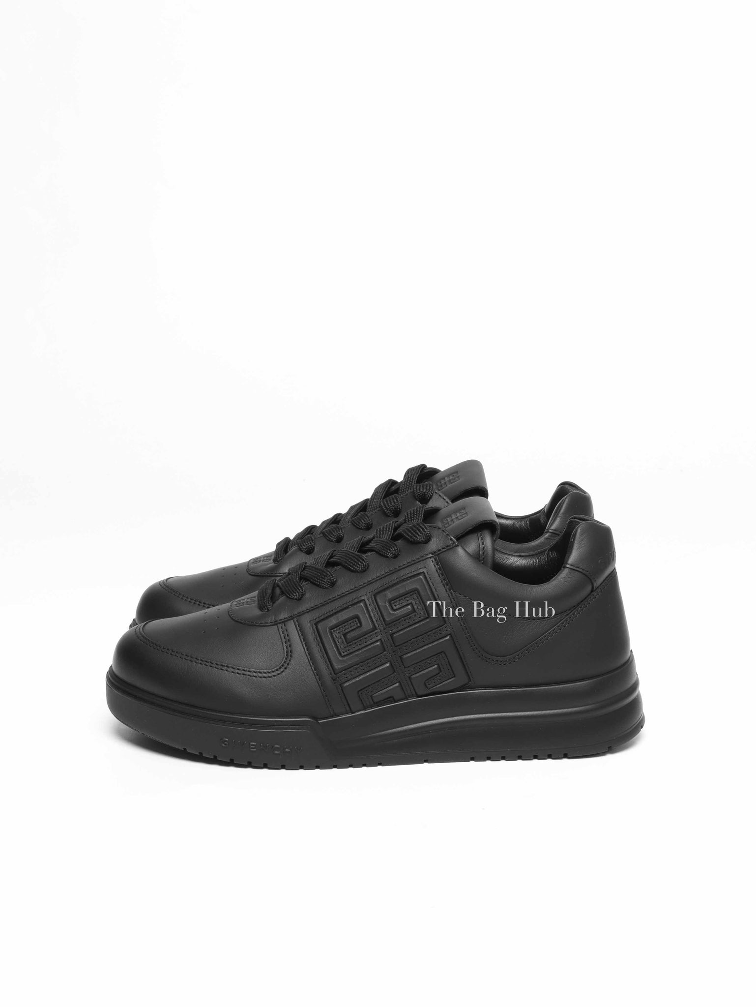 Givenchy Black Leather G4 Low Top Womens Sneakers Size 37