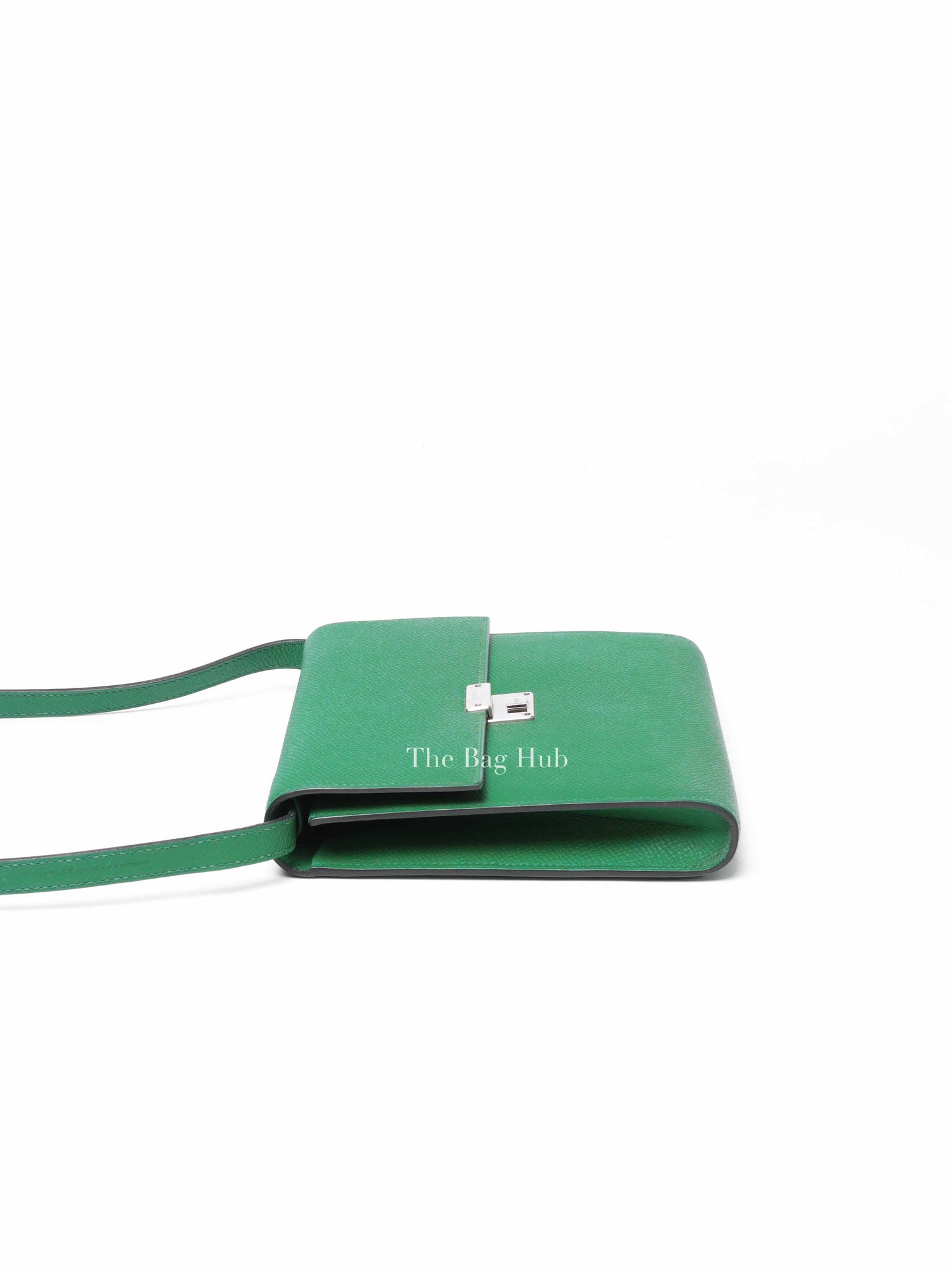 Hermes Green Leather Clic 16 Crossbody Bag