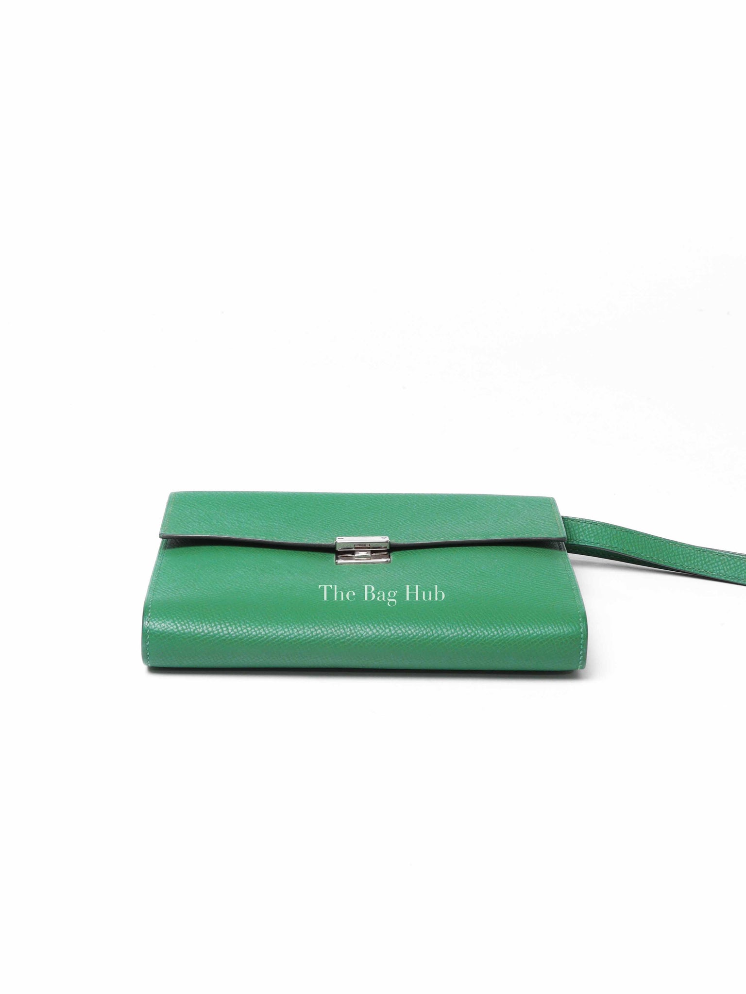 Hermes Green Leather Clic 16 Crossbody Bag