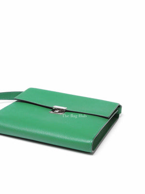 Hermes Green Leather Clic 16 Crossbody Bag