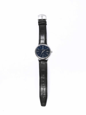 IWC Black Leather Portofino Automatic Watch 40mm