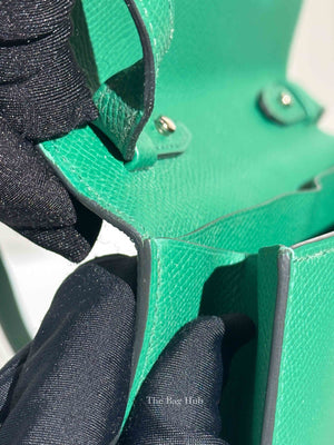 Hermes Green Leather Clic 16 Crossbody Bag