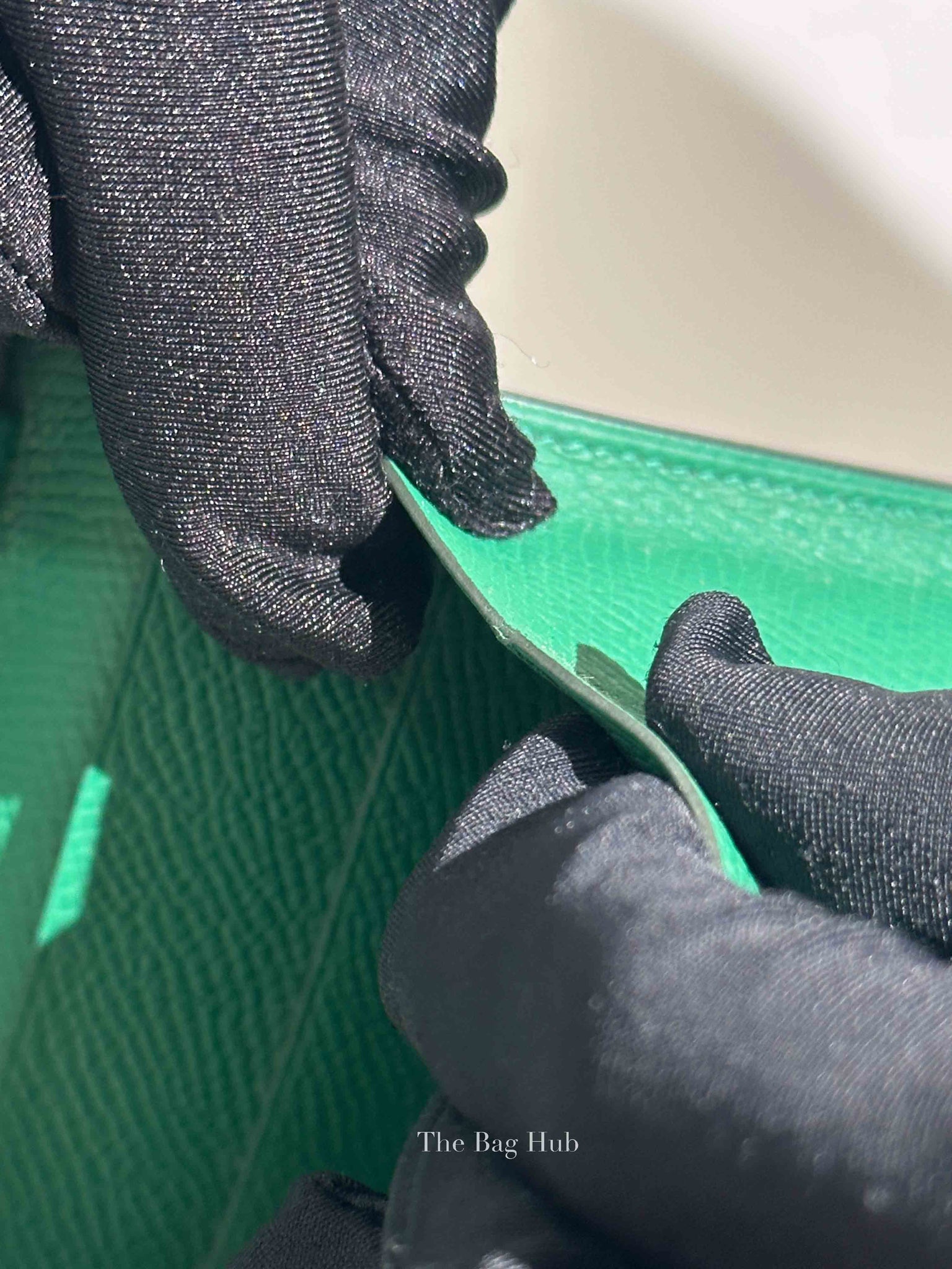 Hermes Green Leather Clic 16 Crossbody Bag