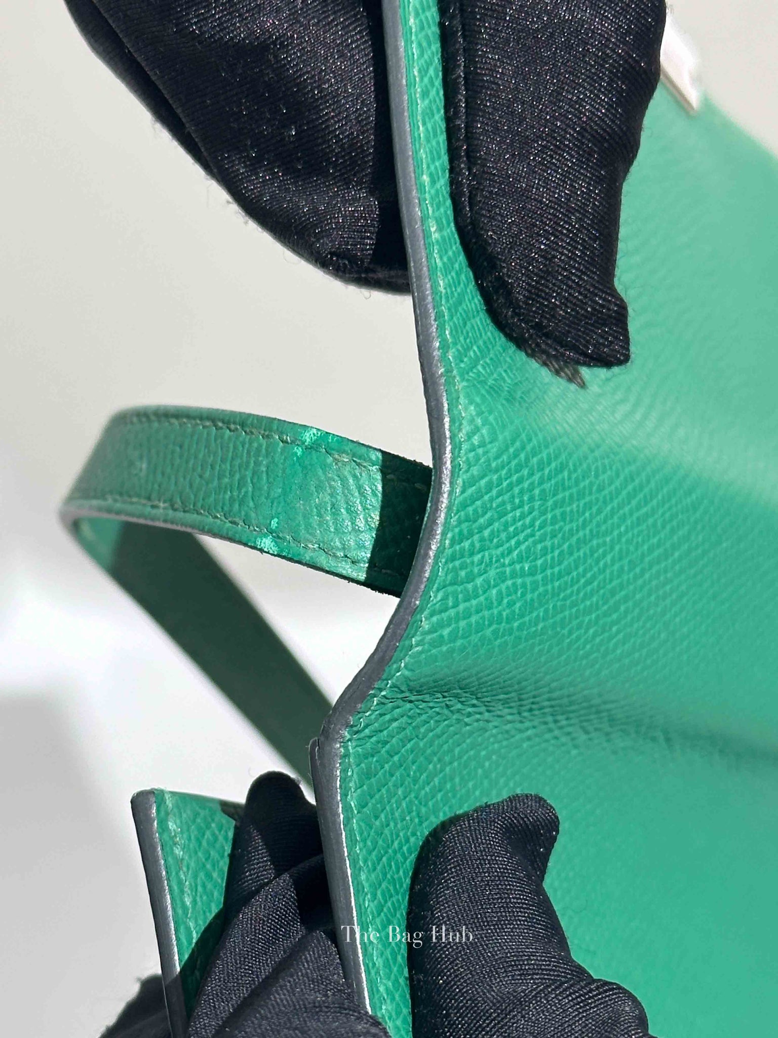 Hermes Green Leather Clic 16 Crossbody Bag