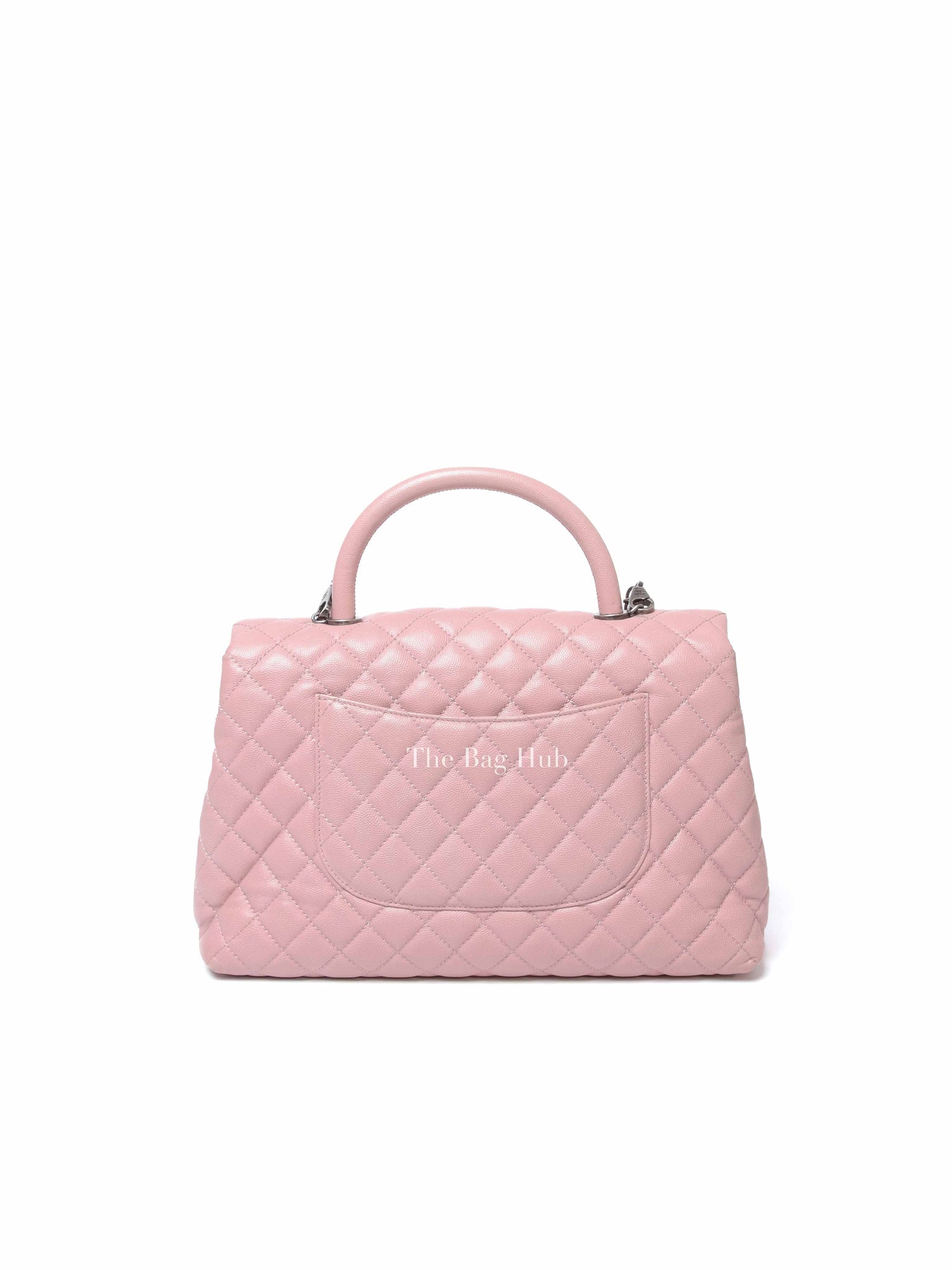 Chanel Pink Caviar Leather Coco Handle Medium Bag