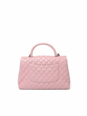 Chanel Pink Caviar Leather Coco Handle Medium Bag