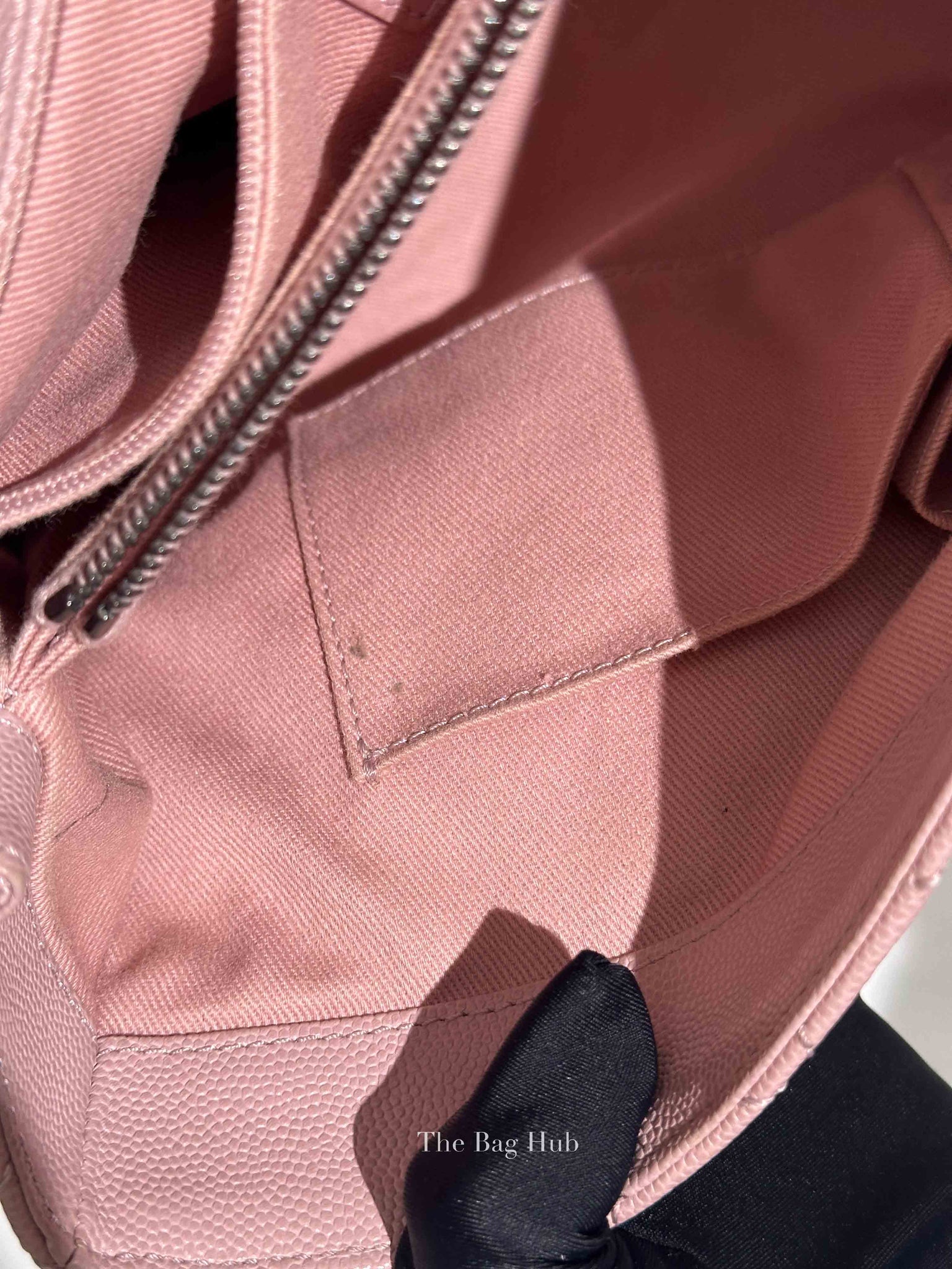 Chanel Pink Caviar Leather Coco Handle Medium Bag