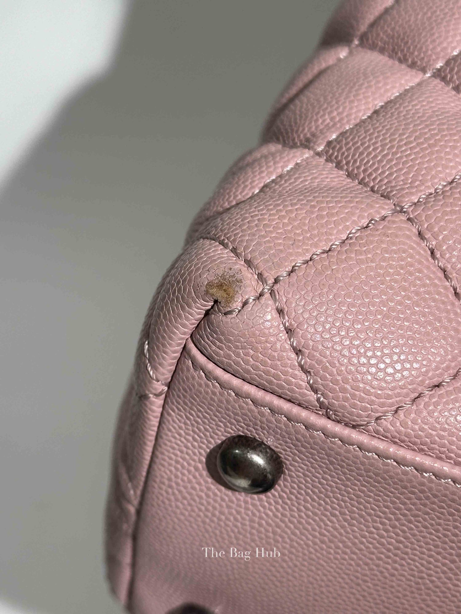 Chanel Pink Caviar Leather Coco Handle Medium Bag