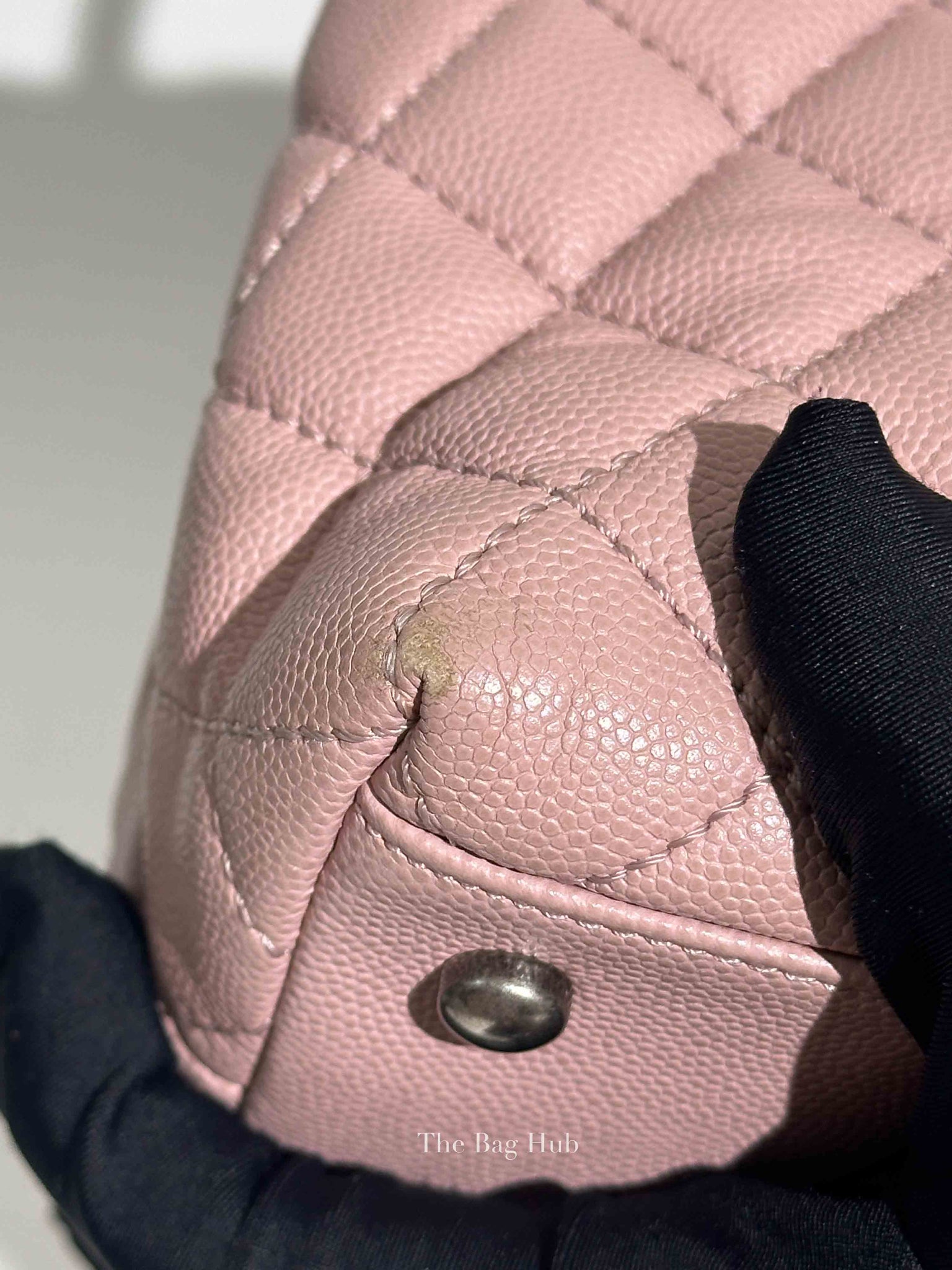 Chanel Pink Caviar Leather Coco Handle Medium Bag