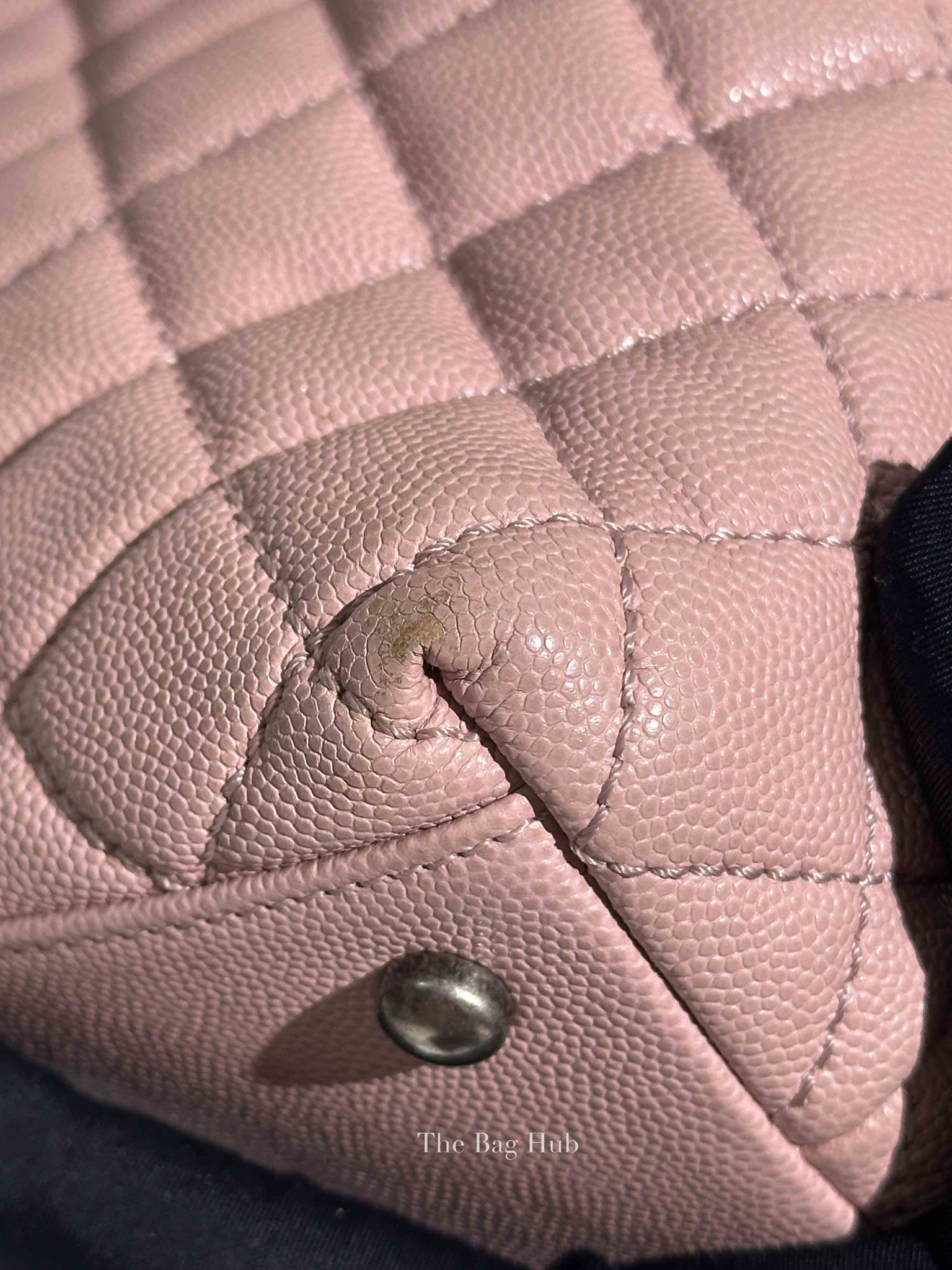 Chanel Pink Caviar Leather Coco Handle Medium Bag