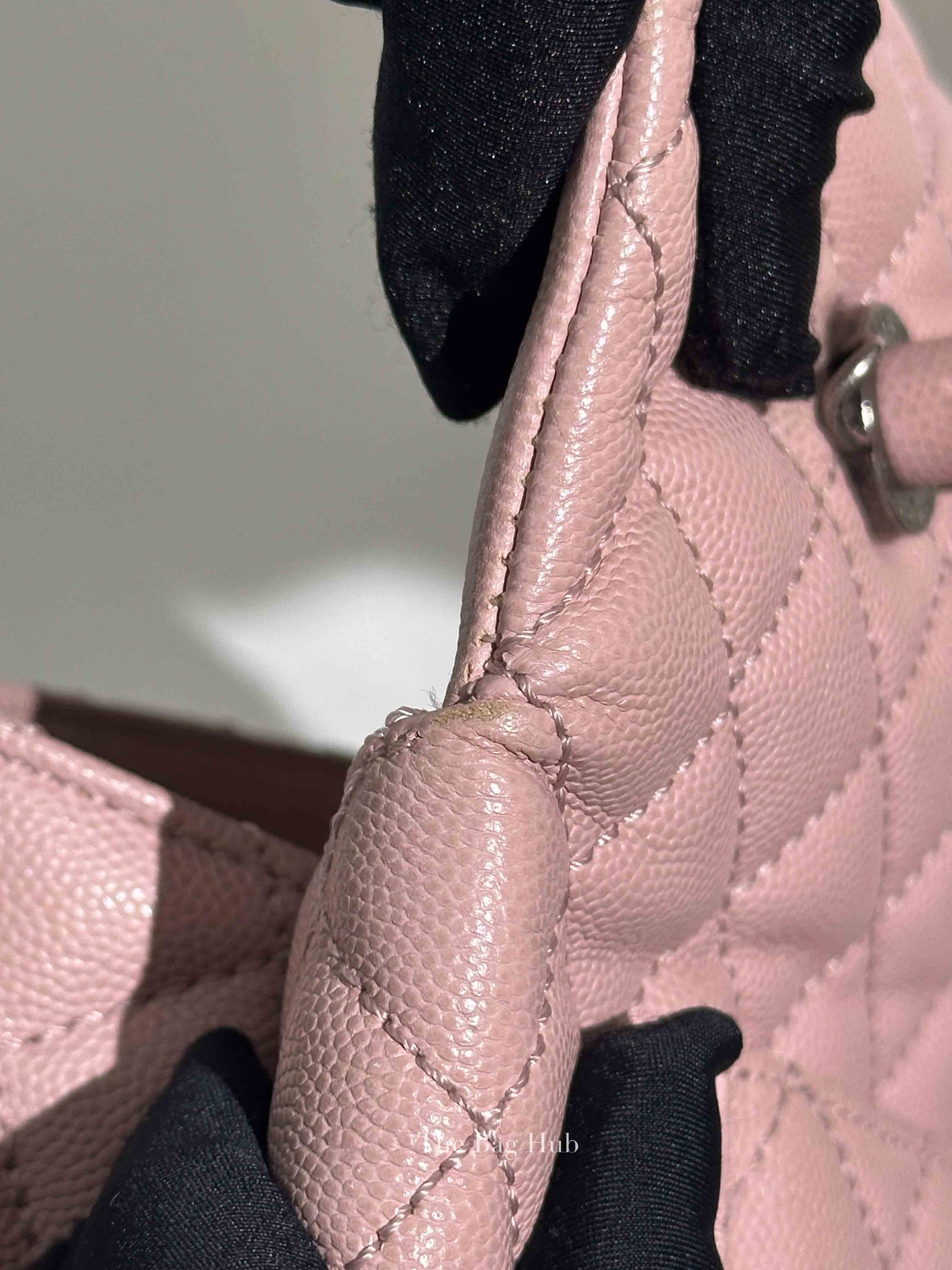 Chanel Pink Caviar Leather Coco Handle Medium Bag
