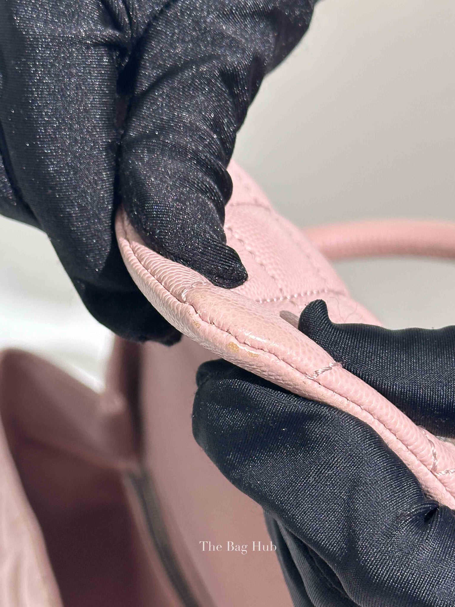 Chanel Pink Caviar Leather Coco Handle Medium Bag