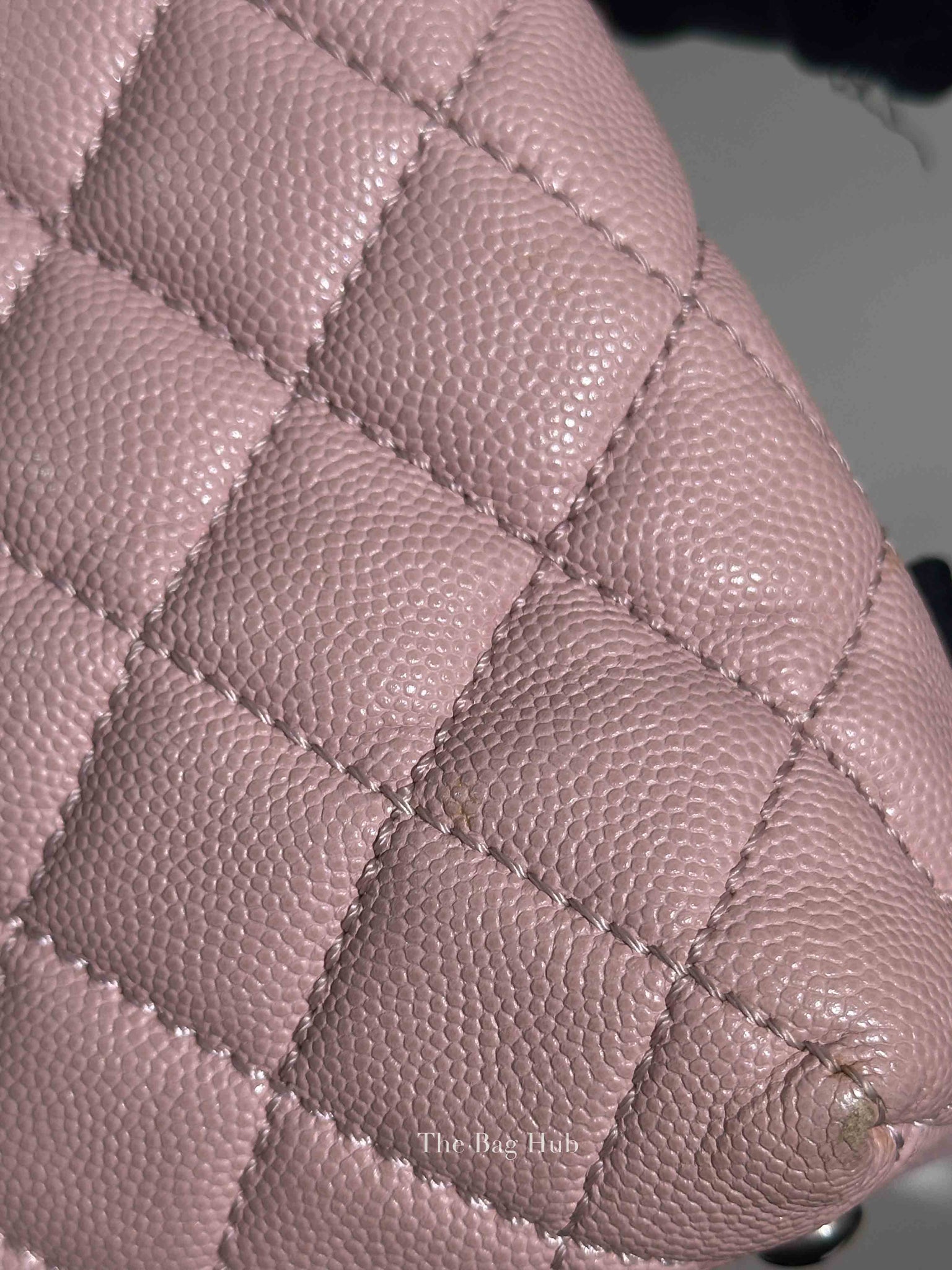 Chanel Pink Caviar Leather Coco Handle Medium Bag