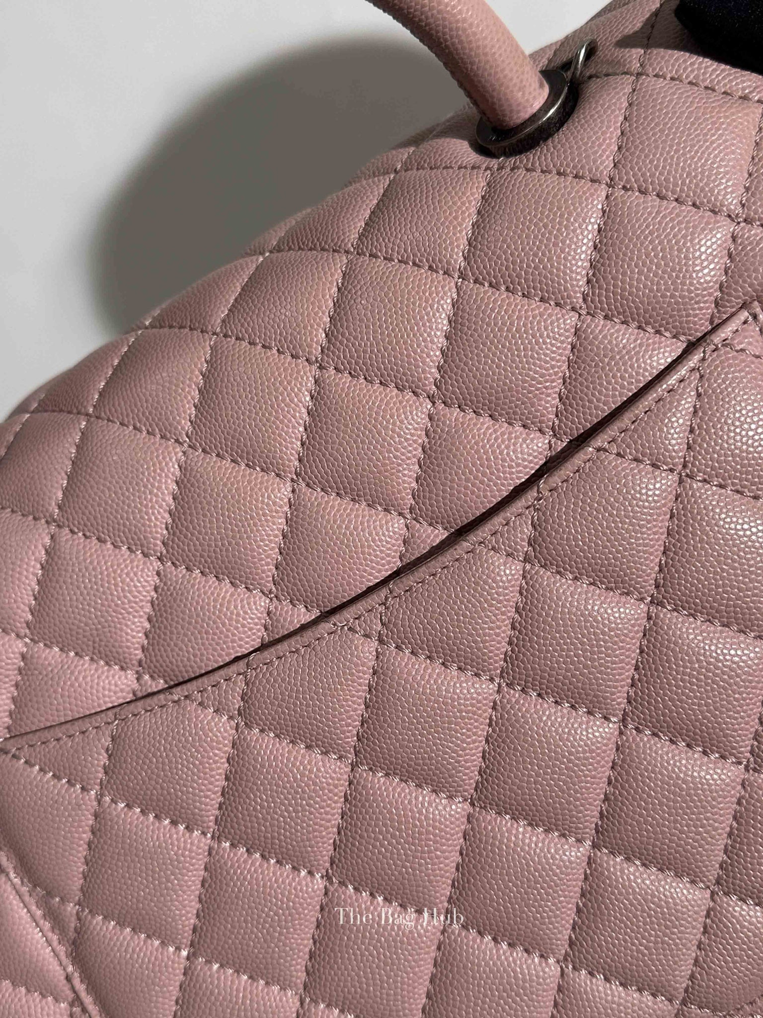 Chanel Pink Caviar Leather Coco Handle Medium Bag