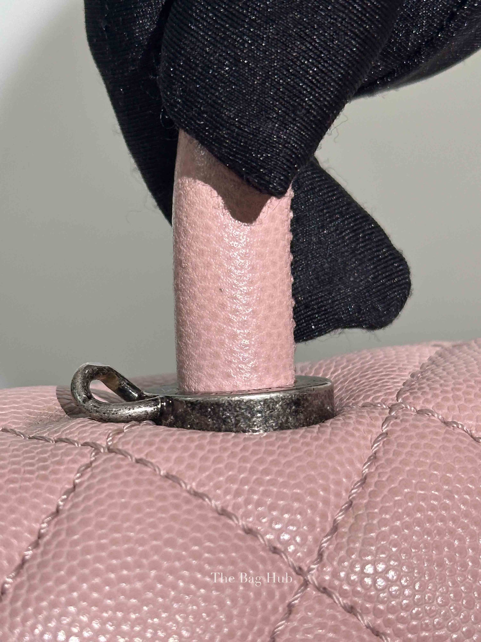 Chanel Pink Caviar Leather Coco Handle Medium Bag
