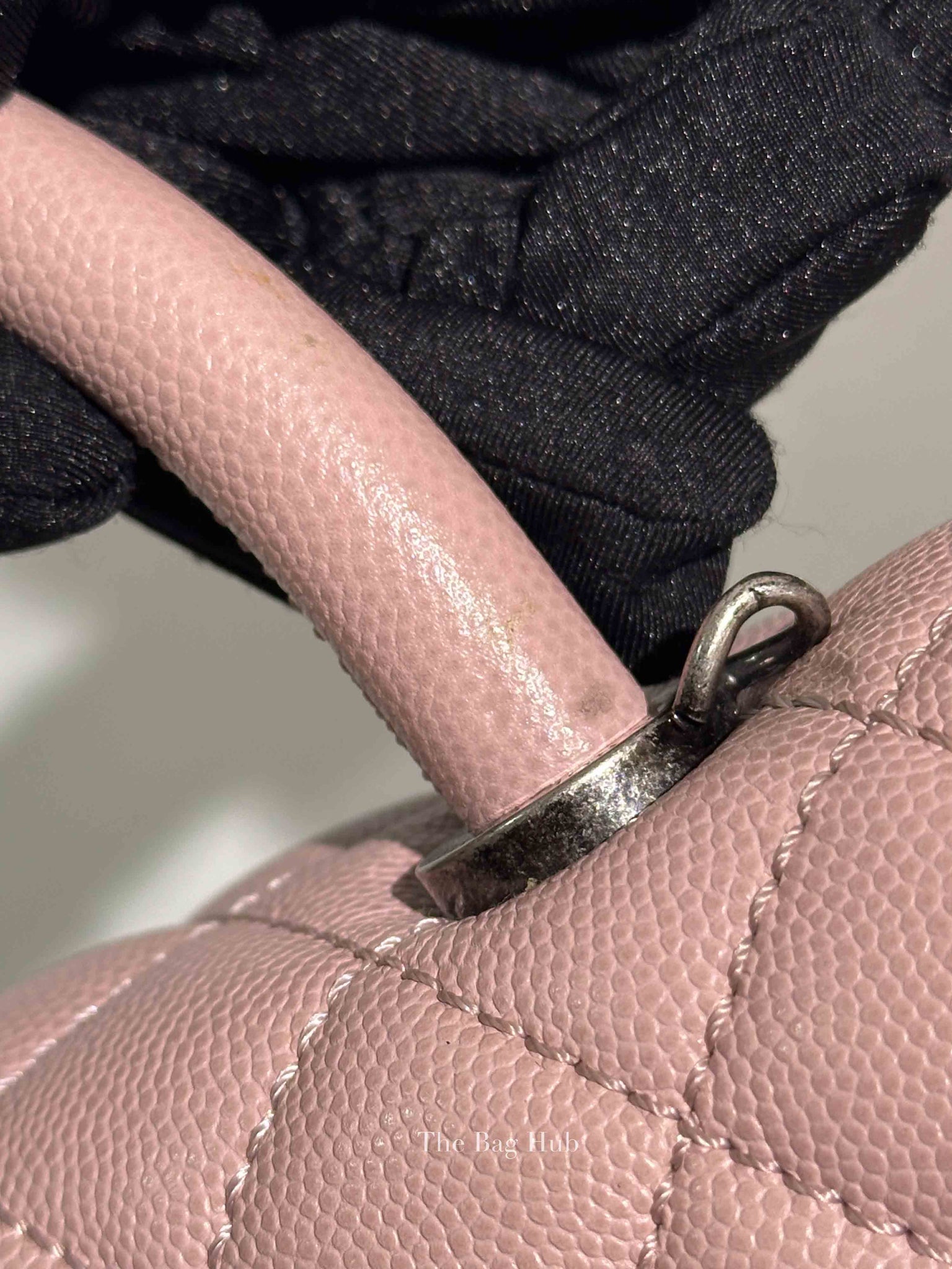 Chanel Pink Caviar Leather Coco Handle Medium Bag