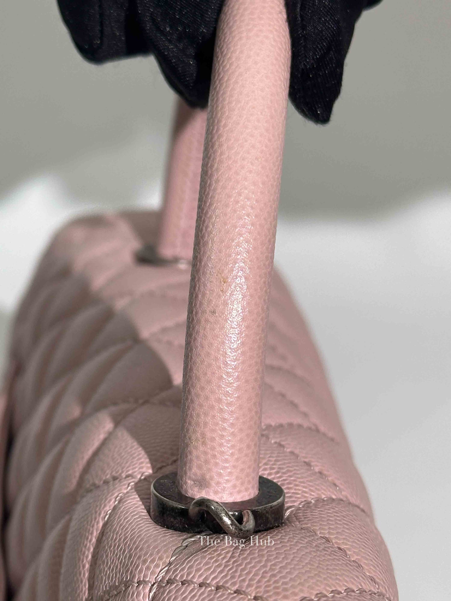 Chanel Pink Caviar Leather Coco Handle Medium Bag