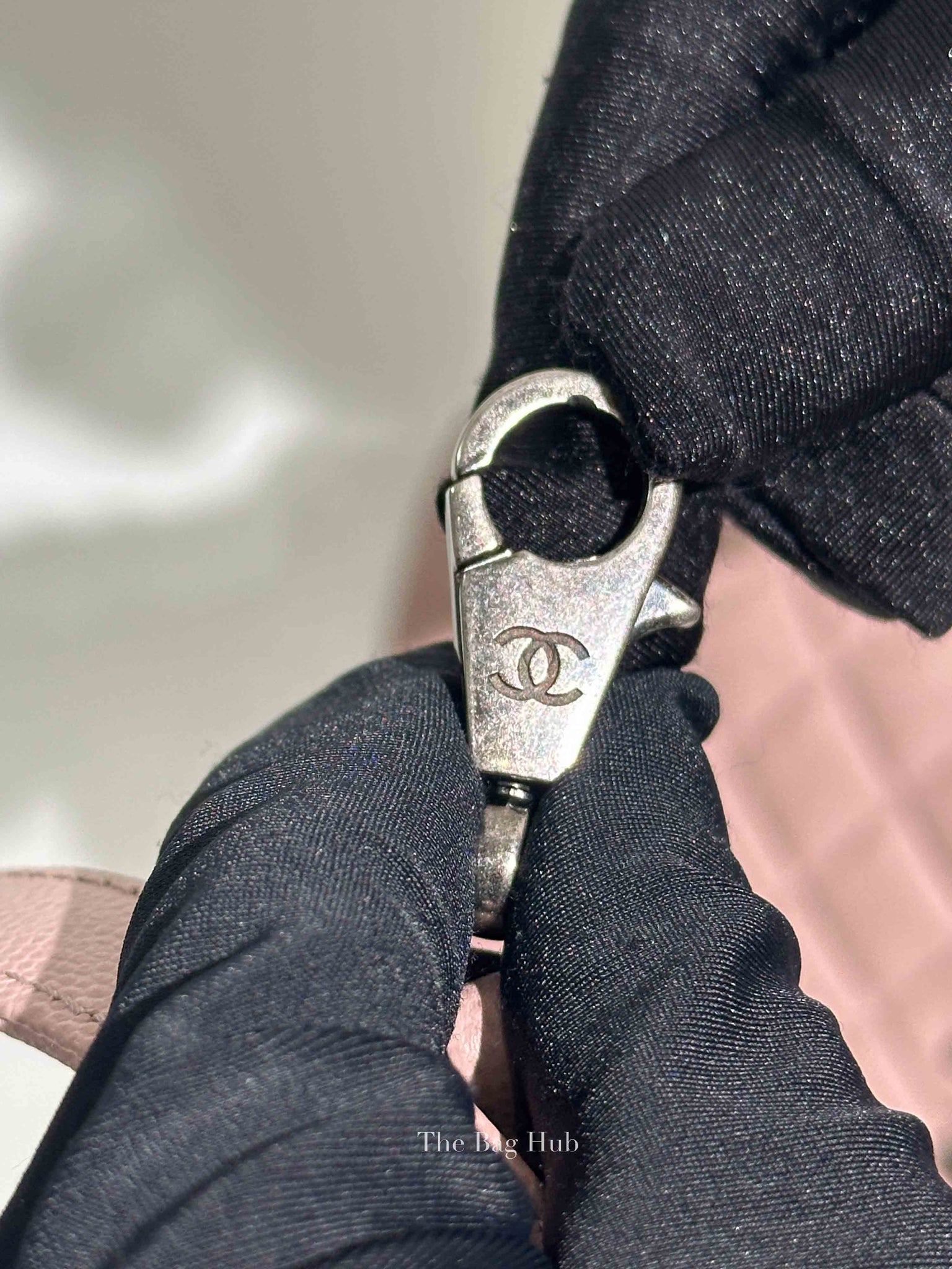 Chanel Pink Caviar Leather Coco Handle Medium Bag