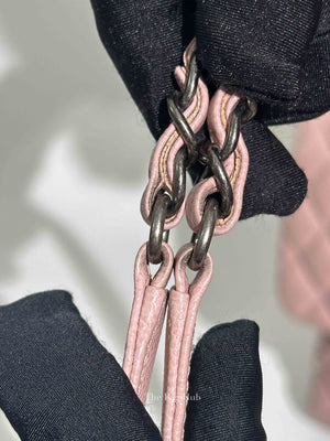Chanel Pink Caviar Leather Coco Handle Medium Bag