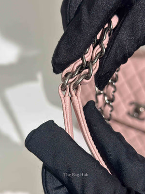 Chanel Pink Caviar Leather Coco Handle Medium Bag