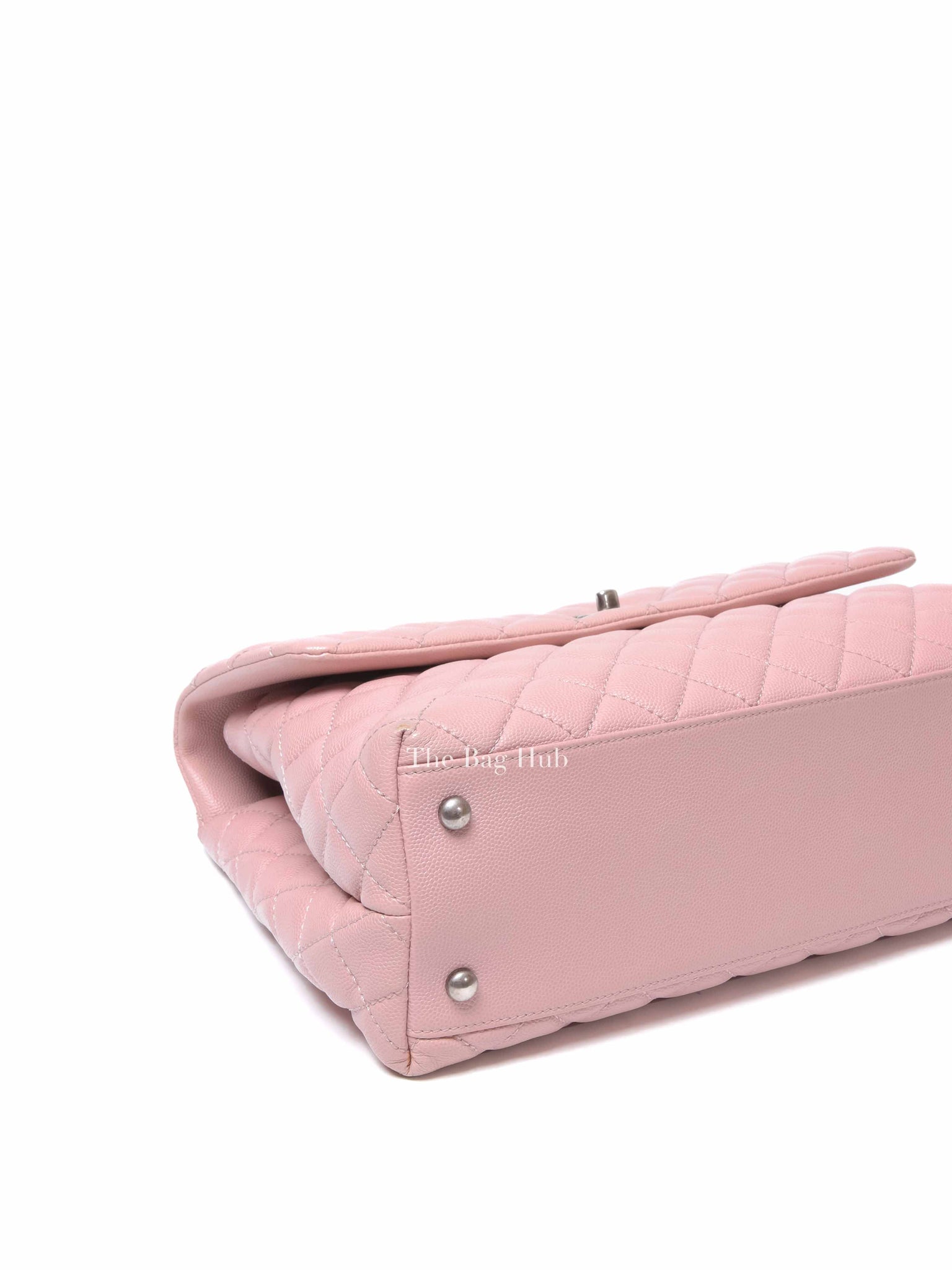 Chanel Pink Caviar Leather Coco Handle Medium Bag