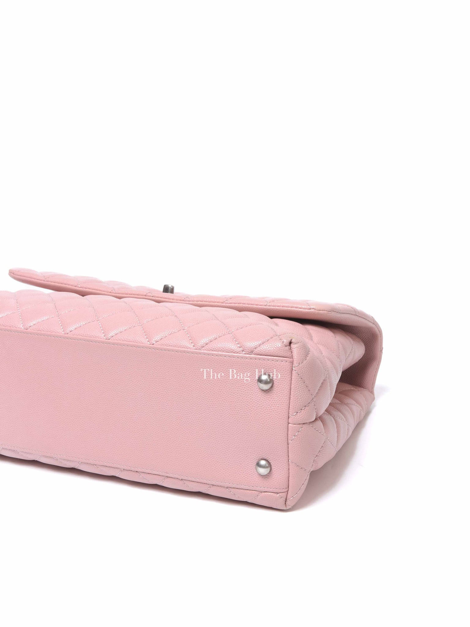 Chanel Pink Caviar Leather Coco Handle Medium Bag