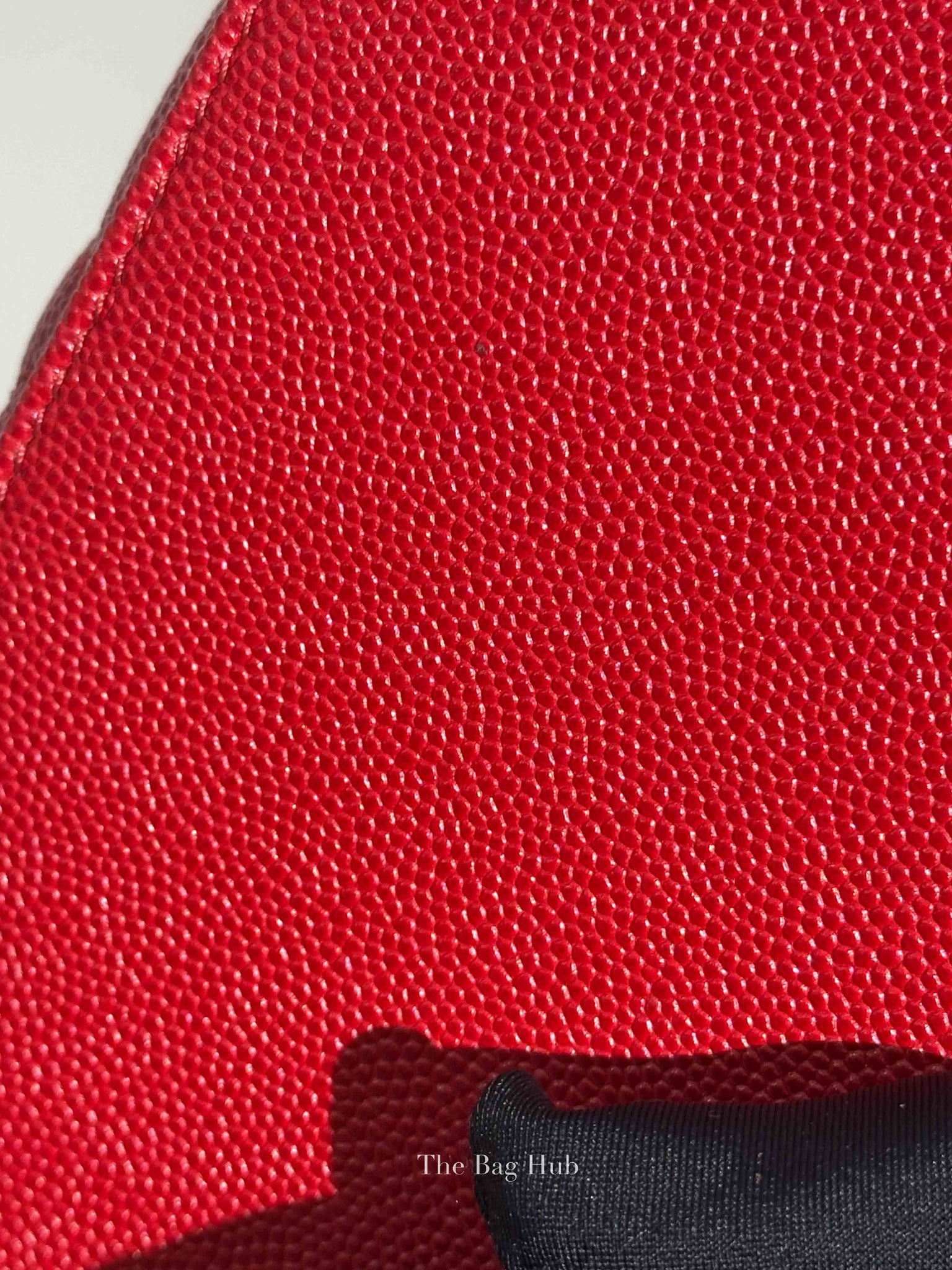 Chanel Red Quilted Caviar Small Coco Handle Flap Bag GHW