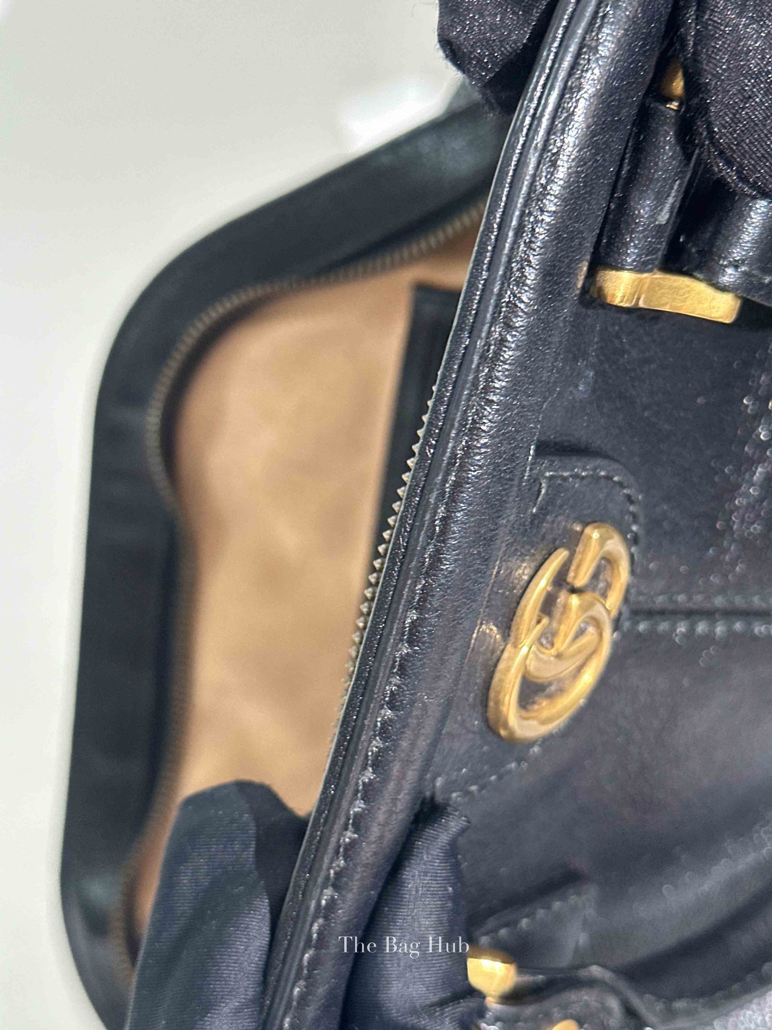 Gucci Black Leather Re(Belle) Medium Shoulder Bag